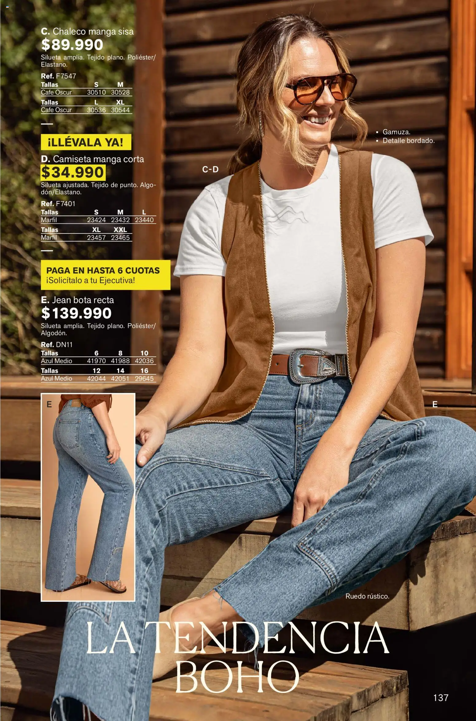 Leonisa revista - valida desde el 01.02.2026 | Página: 137 | Productos: Jean, Camiseta, Chaleco, Café