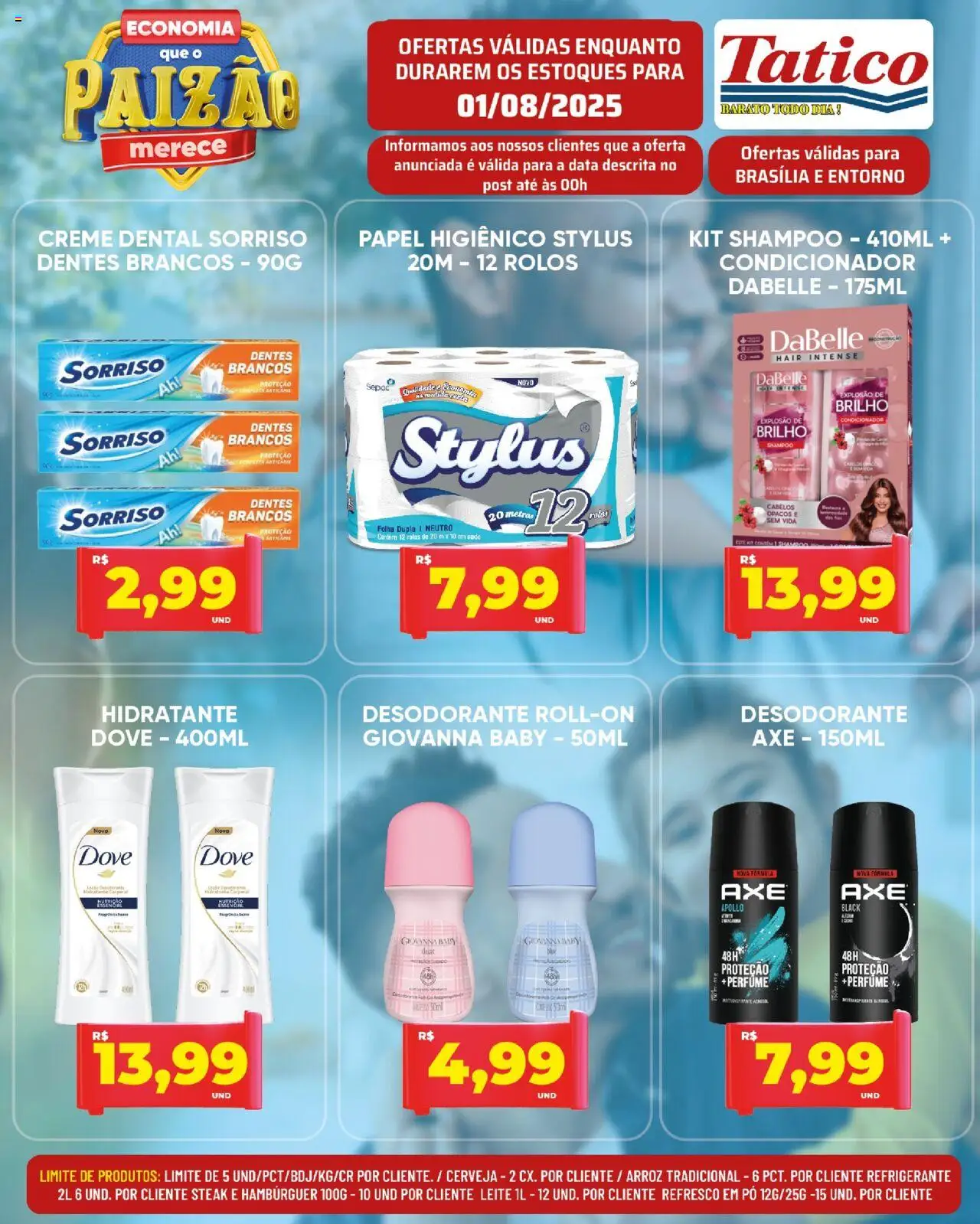 Tatico Folheto - válido de 01.08.2025 | Página: 16 | Produtos: Shampoo, Hidratante corporal, Desodorante, Creme