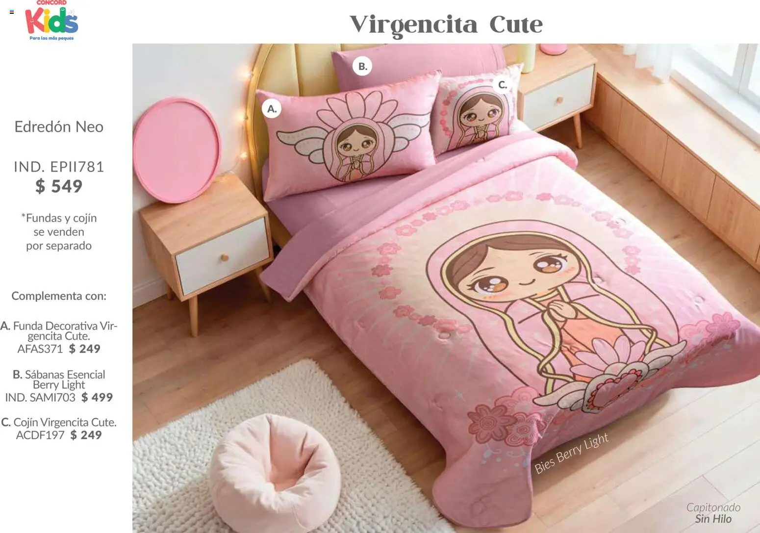 Nuevas ofertas de Colchas Concord válidas en toda la República Mexicana desde el 01.02.2026. ¡Encuentra las mejores ofertas en Colchas Concord catálogo Kids! | Página: 4 | Productos: Funda, Sabanas