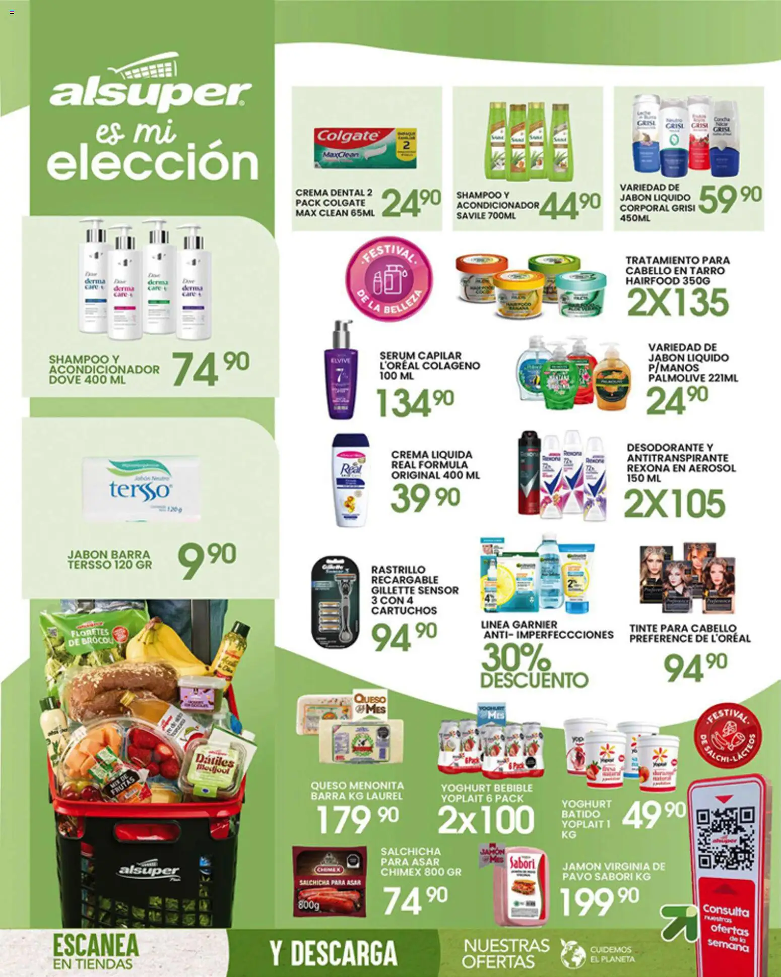 Nuevas ofertas de Alsuper válidas en toda la República Mexicana desde el 17.04.2026. ¡Encuentra las mejores ofertas en Alsuper folleto Chihuahua-Estado! | Página: 8 | Productos: Sal, Serum, Crema, Jabón