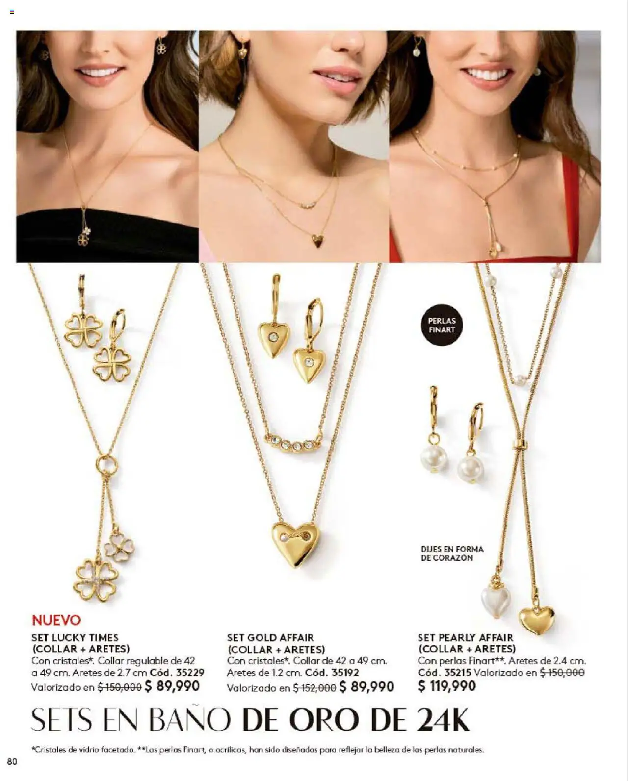 Ésika revista - valida desde el 24.09.2025 | Página: 80 | Productos: Aretes, Baño, Collar