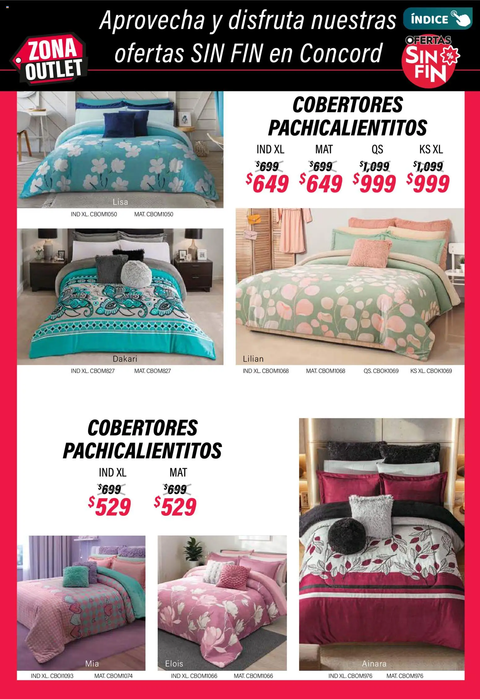 Nuevas ofertas de Colchas Concord válidas en toda la República Mexicana desde el 01.11.2025. ¡Encuentra las mejores ofertas en Colchas Concord Buen Fin! | Página: 271