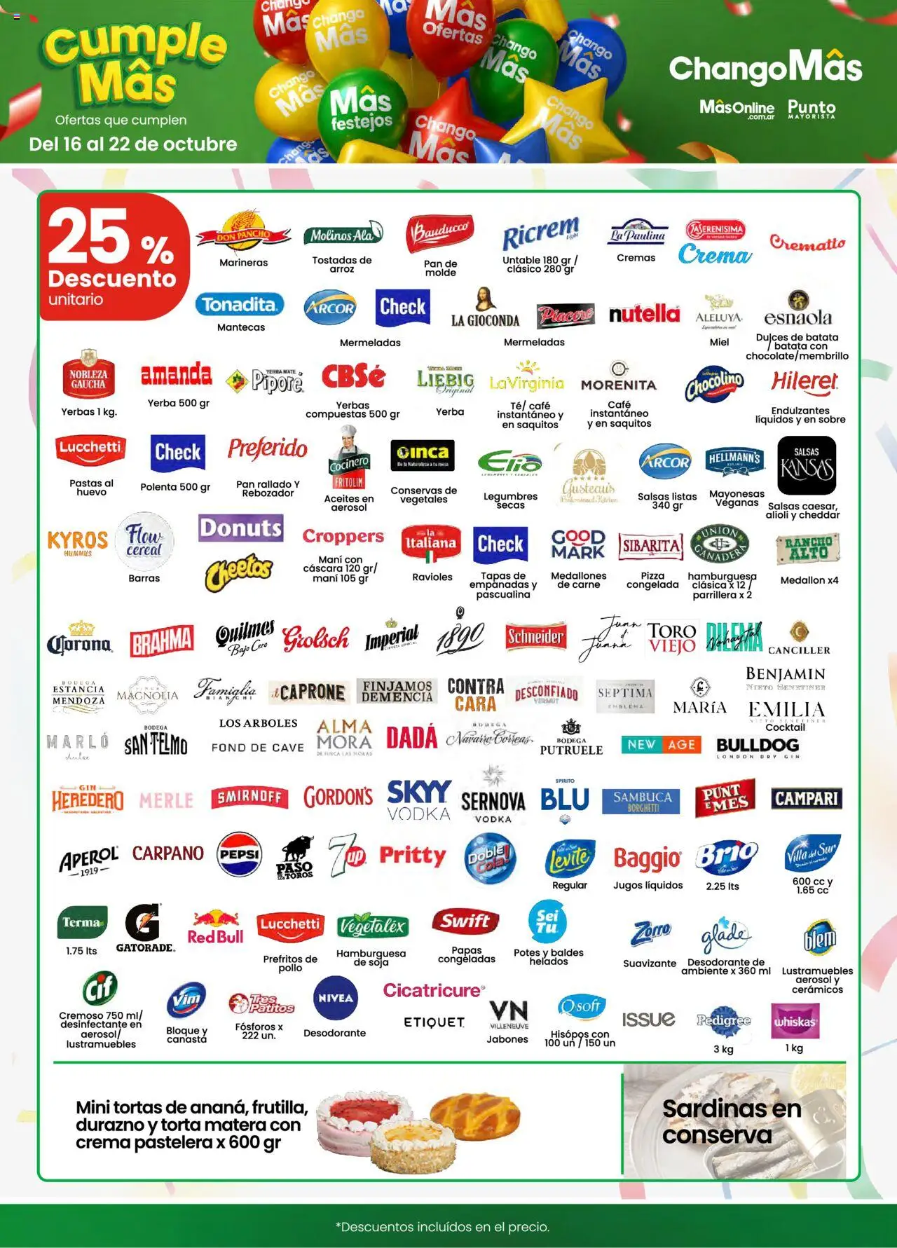 Changomas ofertas │ válido desde el 16.10.2025 | Página: 5 | Productos: Mate, Torta, Ravioles, Arroz
