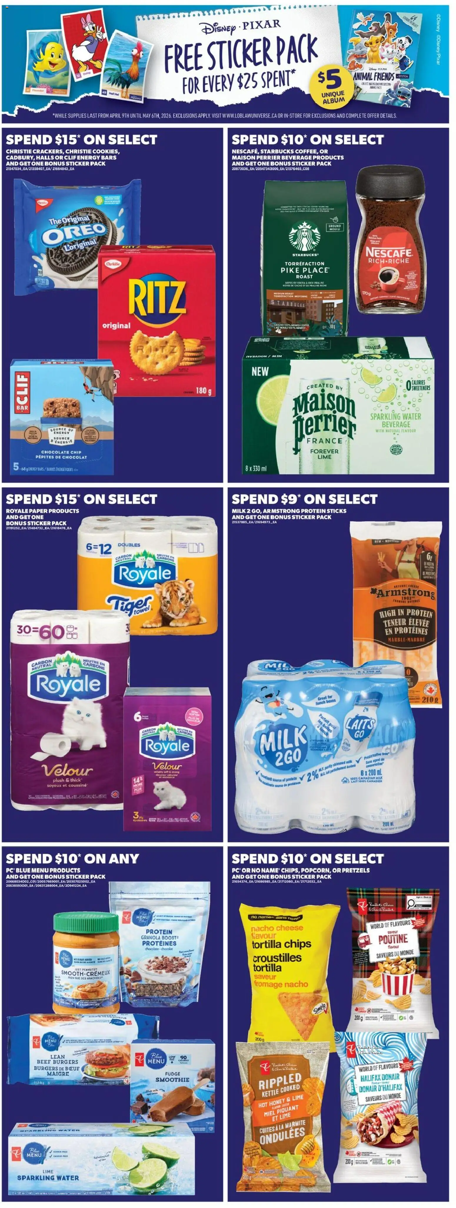Real Canadian Superstore flyer valid from 09.04.2026 | Page: 8 | Products: Beef, Chips, Milk, Cheese