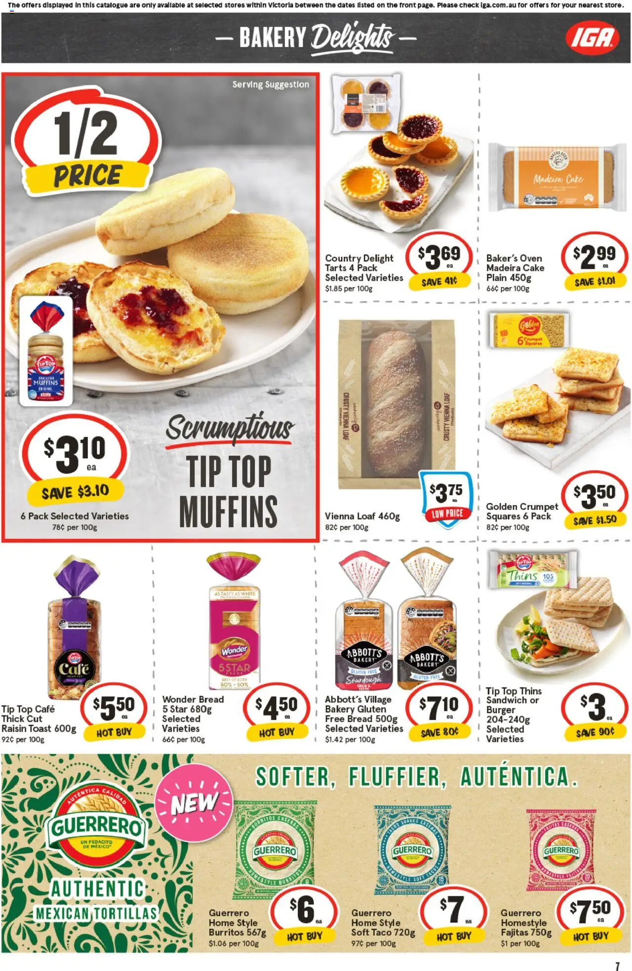 IGA catalogue - valid from 20.08.2025 | Page: 7 | Products: Bacon, Chicken, Pork, Bakery