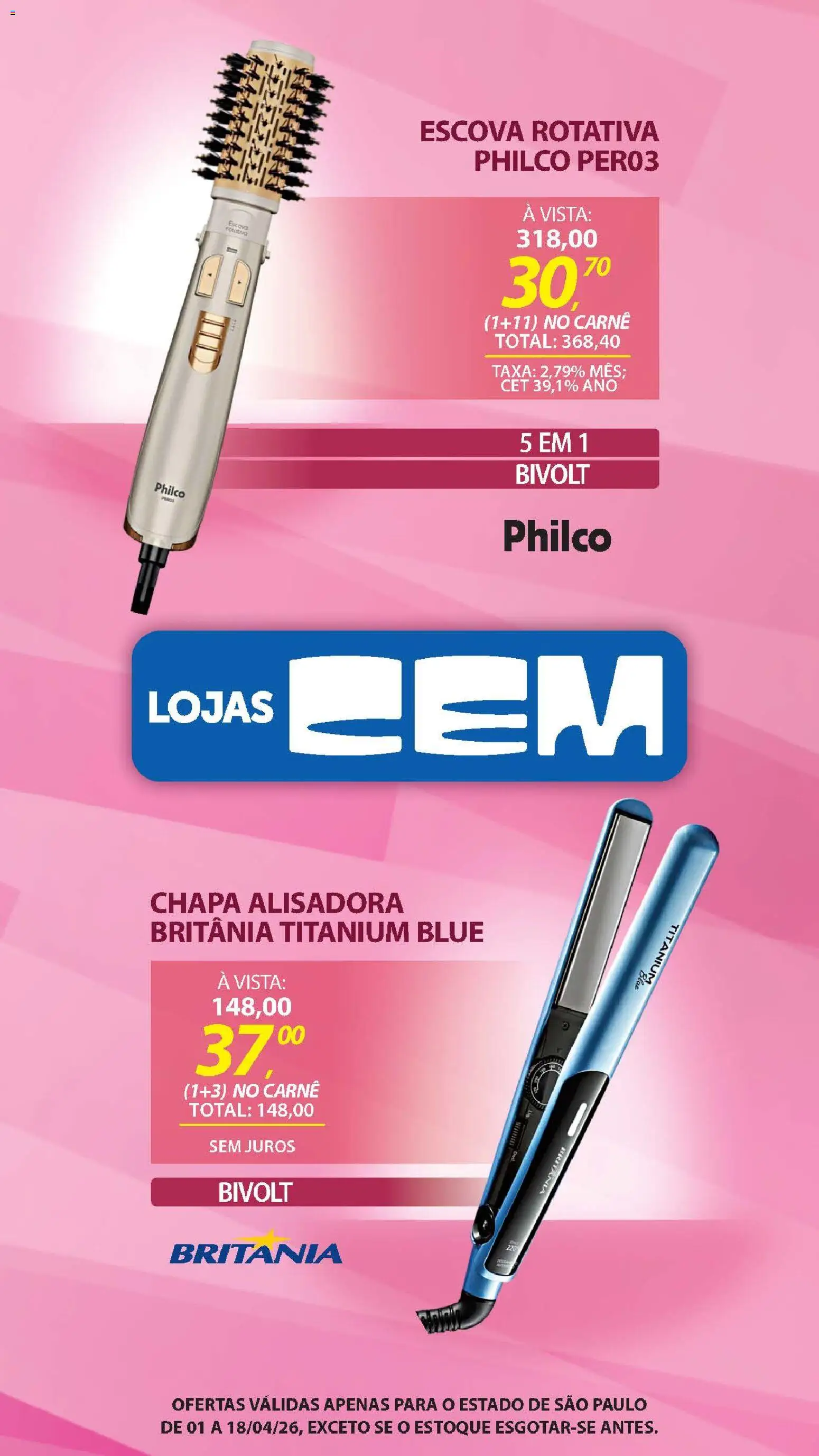 Lojas Cem Folheto - válido de 01.04.2026 | Página: 133