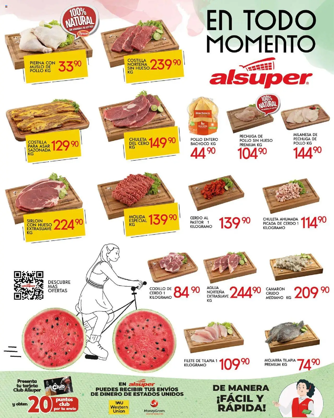 Nuevas ofertas de Alsuper válidas en toda la República Mexicana desde el 03.10.2025. ¡Encuentra las mejores ofertas en Alsuper - Folleto Zacatecas! | Página: 8 | Productos: Pollo, Milanesa, Cerdo