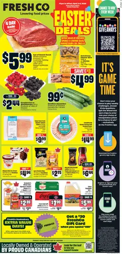 Preview of FreshCo weekly flyer / circulaire from shop FreshCo valid from 02.04.2026