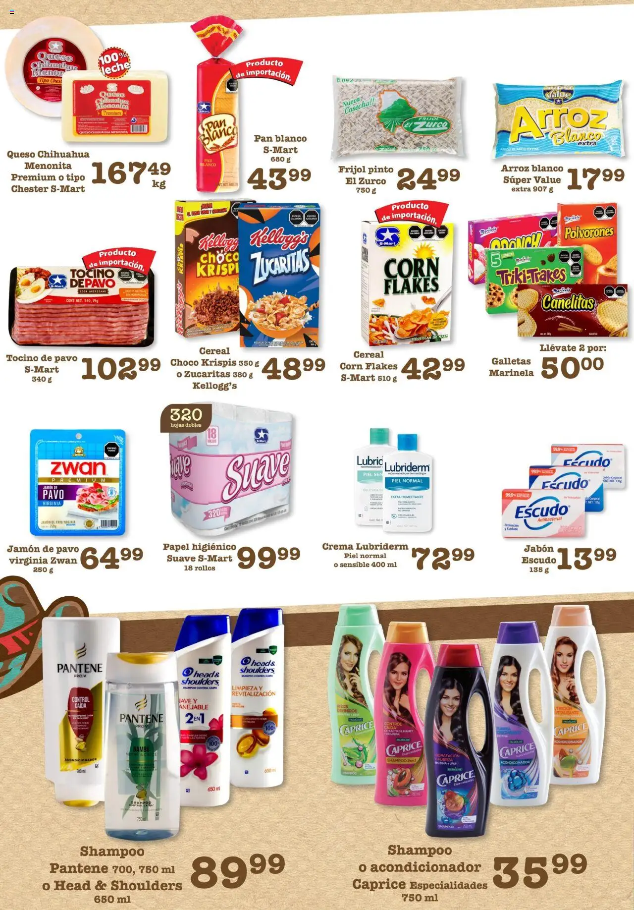 Nuevas ofertas de S-Mart válidas en toda la República Mexicana desde el 29.07.2025. ¡Encuentra las mejores ofertas en S-Mart - Folleto - Matamoros! | Página: 5 | Productos: Crema, Queso, Jamón, Jabón
