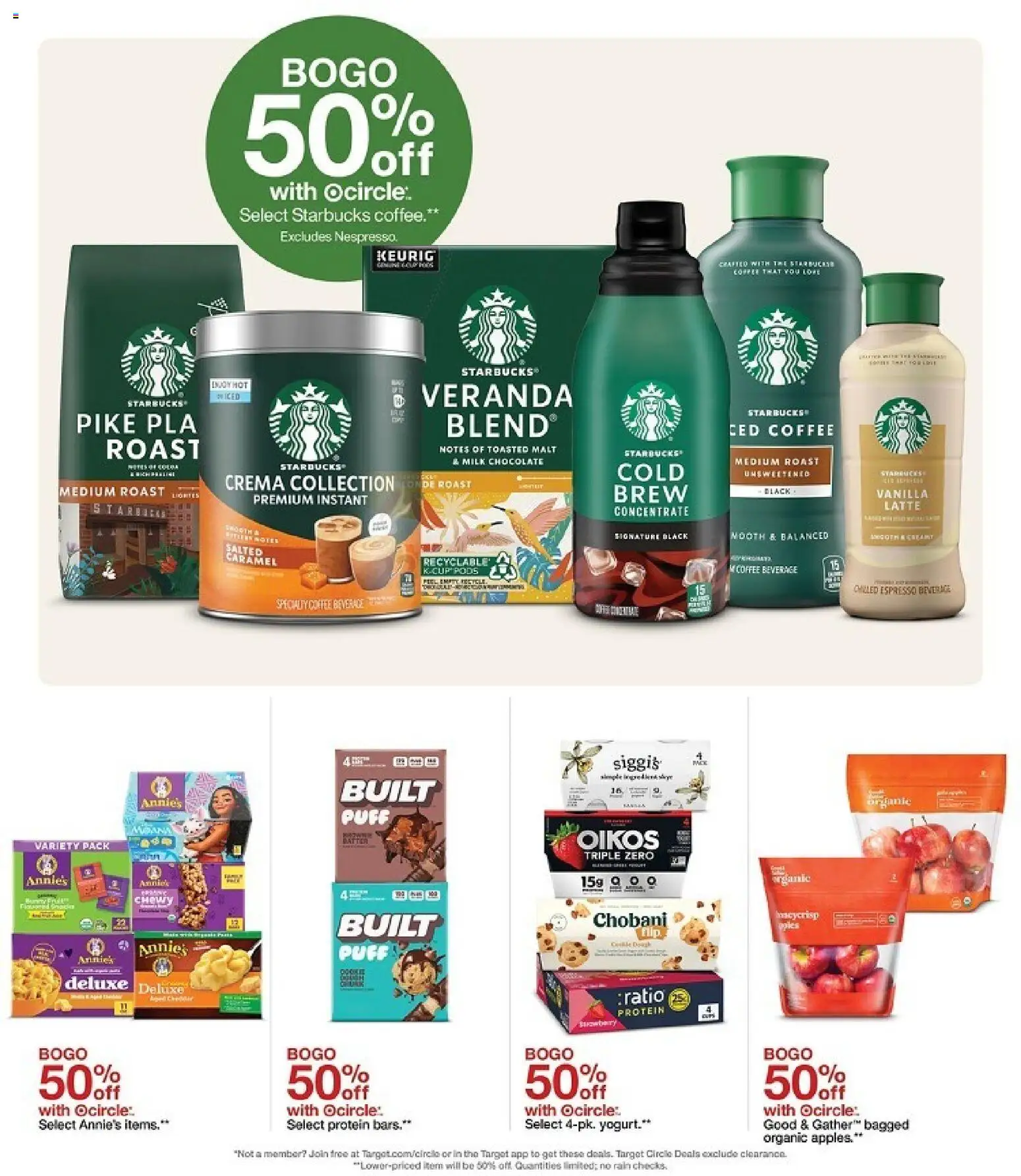 Target Weekly Ad - valid from 04.01.2026 | Page: 7 | Products: Milk, Yogurt, Coffee, Chocolate
