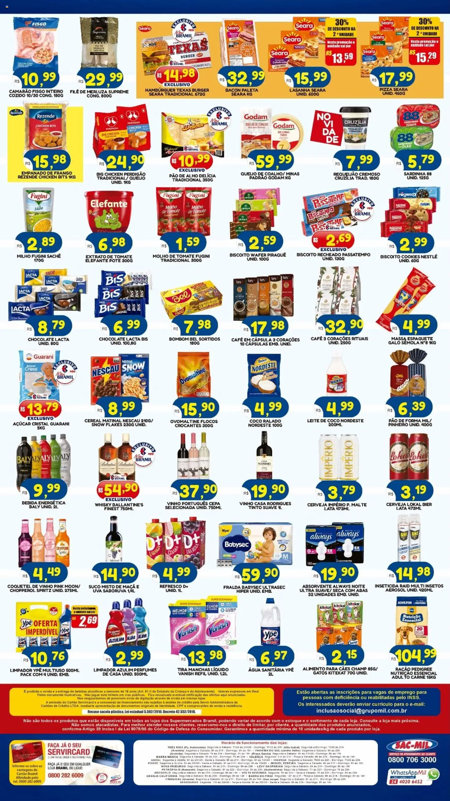 Bramil Supermercados Folheto - válido de 20.03.2026 | Página: 2 | Produtos: Camarão, Cerveja, Vanish, Água sanitária