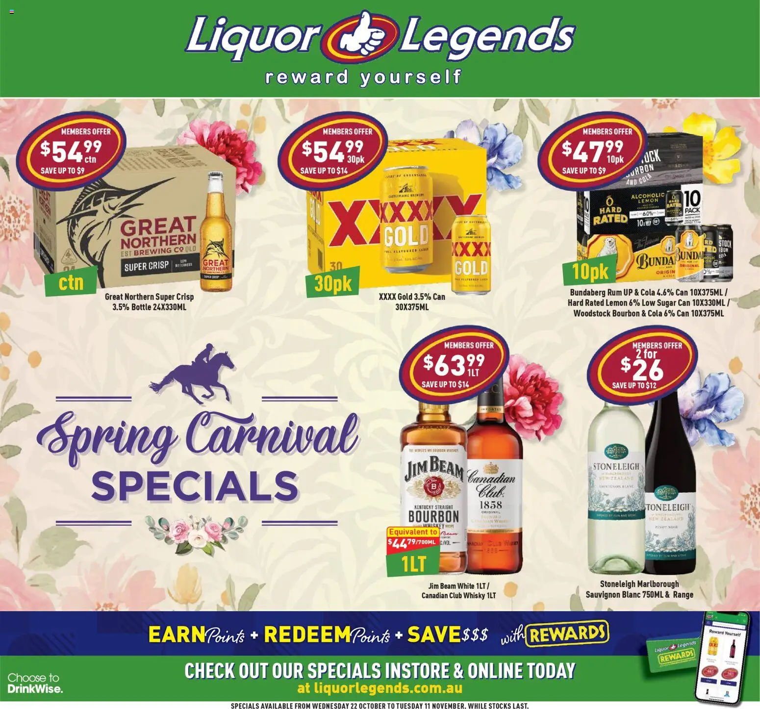 Liquor Legends catalogue - valid from 22.10.2025 | Page: 1 | Products: Bourbon, Whiskey, Rum, Sugar