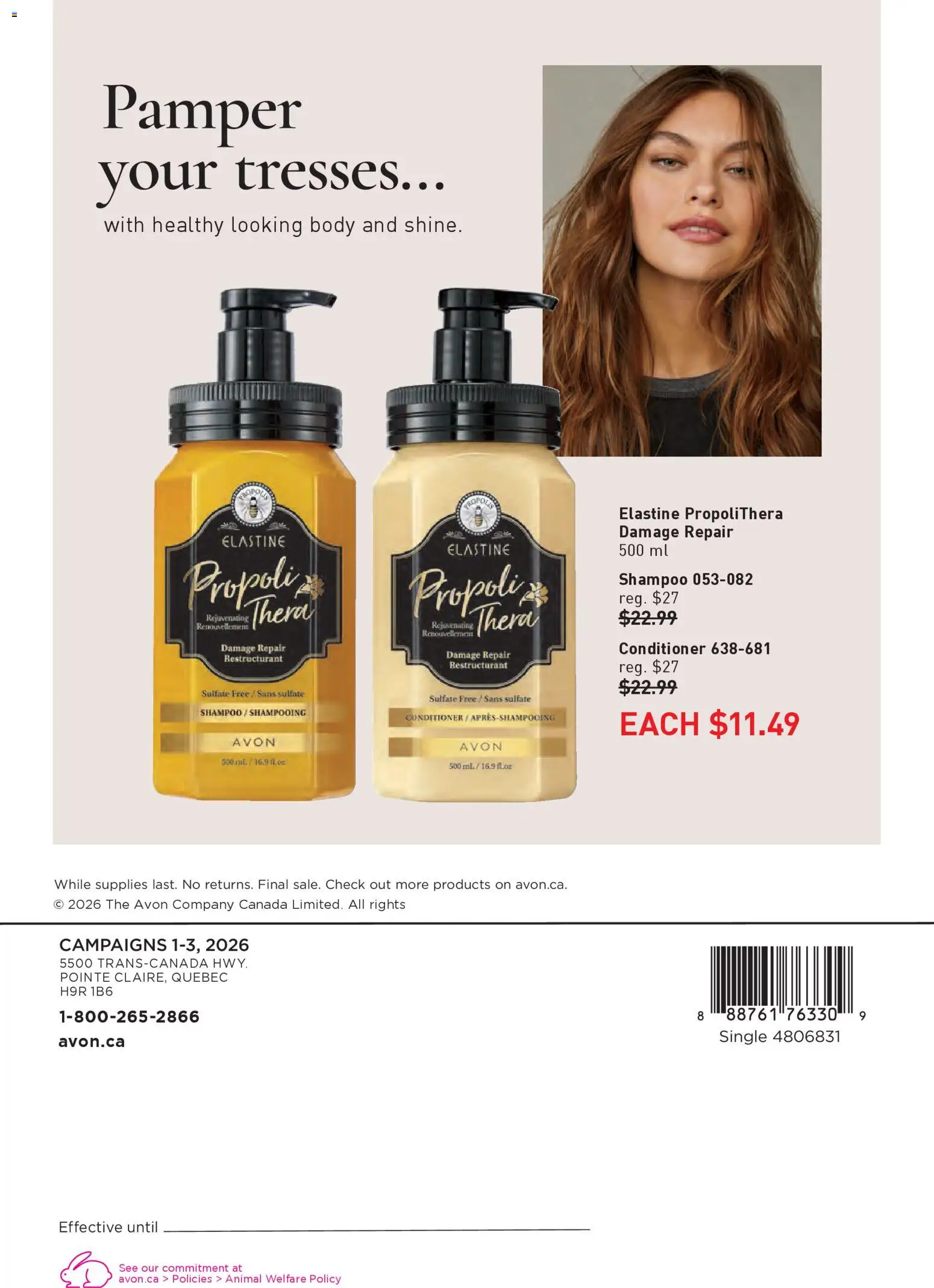 Avon flyer valid from 01.01.2026 | Page: 24 | Products: Shampoo, Conditioner