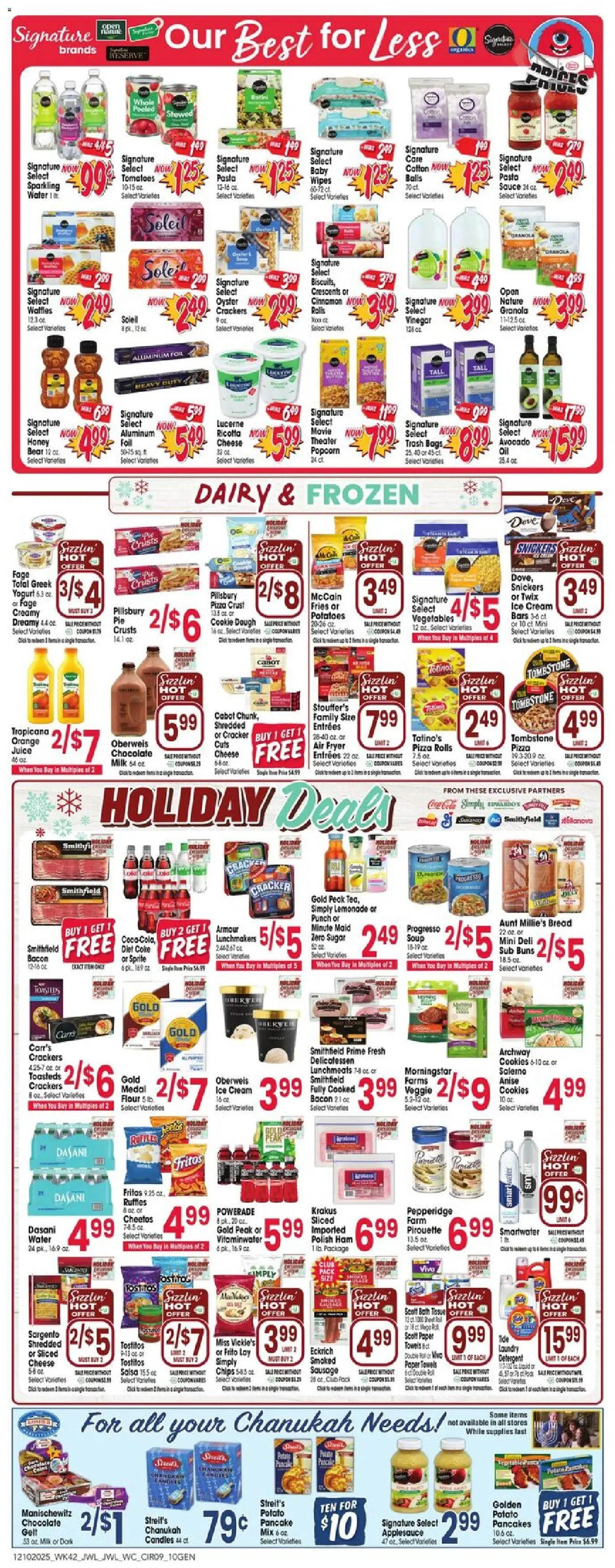 Jewel Osco Weekly Ad - valid from 10.12.2025 | Page: 9 | Products: Milk, Tomatoes, Cream, Ice cream