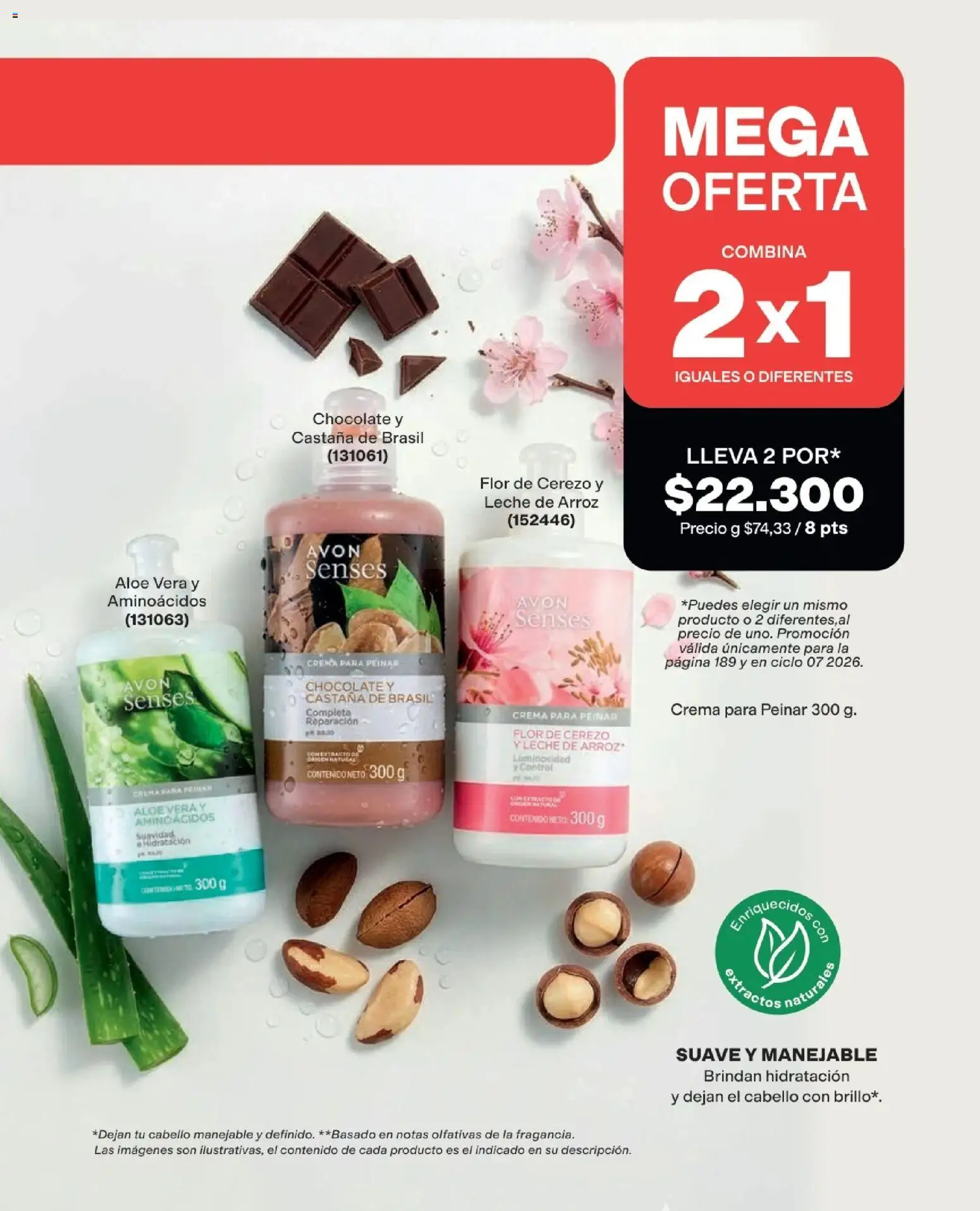 Avon revista - valida desde el 25.03.2026 | Página: 189 | Productos: Arroz, Leche, Loción tonificante, Chocolate