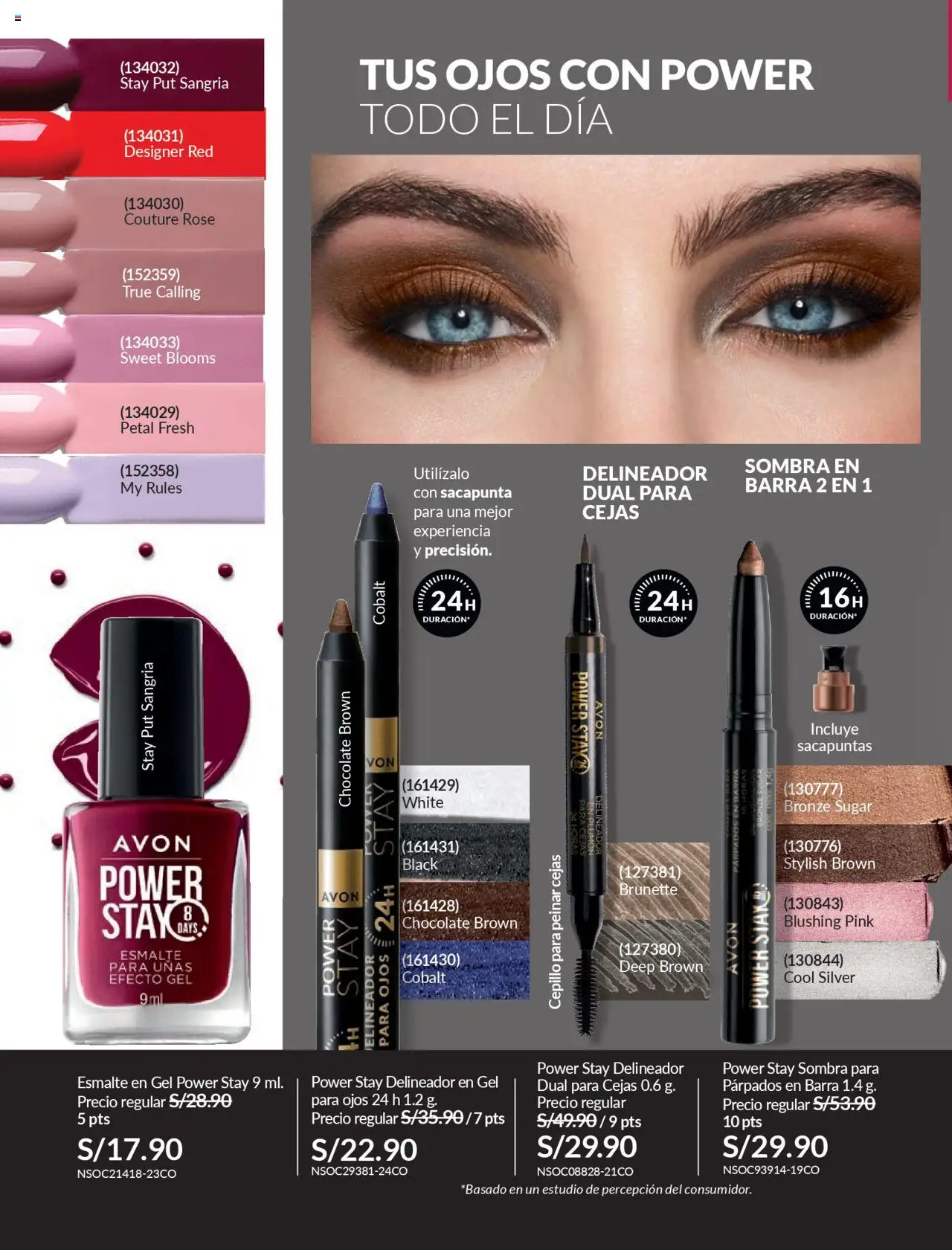Catálogo Avon válido desde 11.08.2025 | Página: 37 | Productos: Delineador, Chocolate, Sacapuntas
