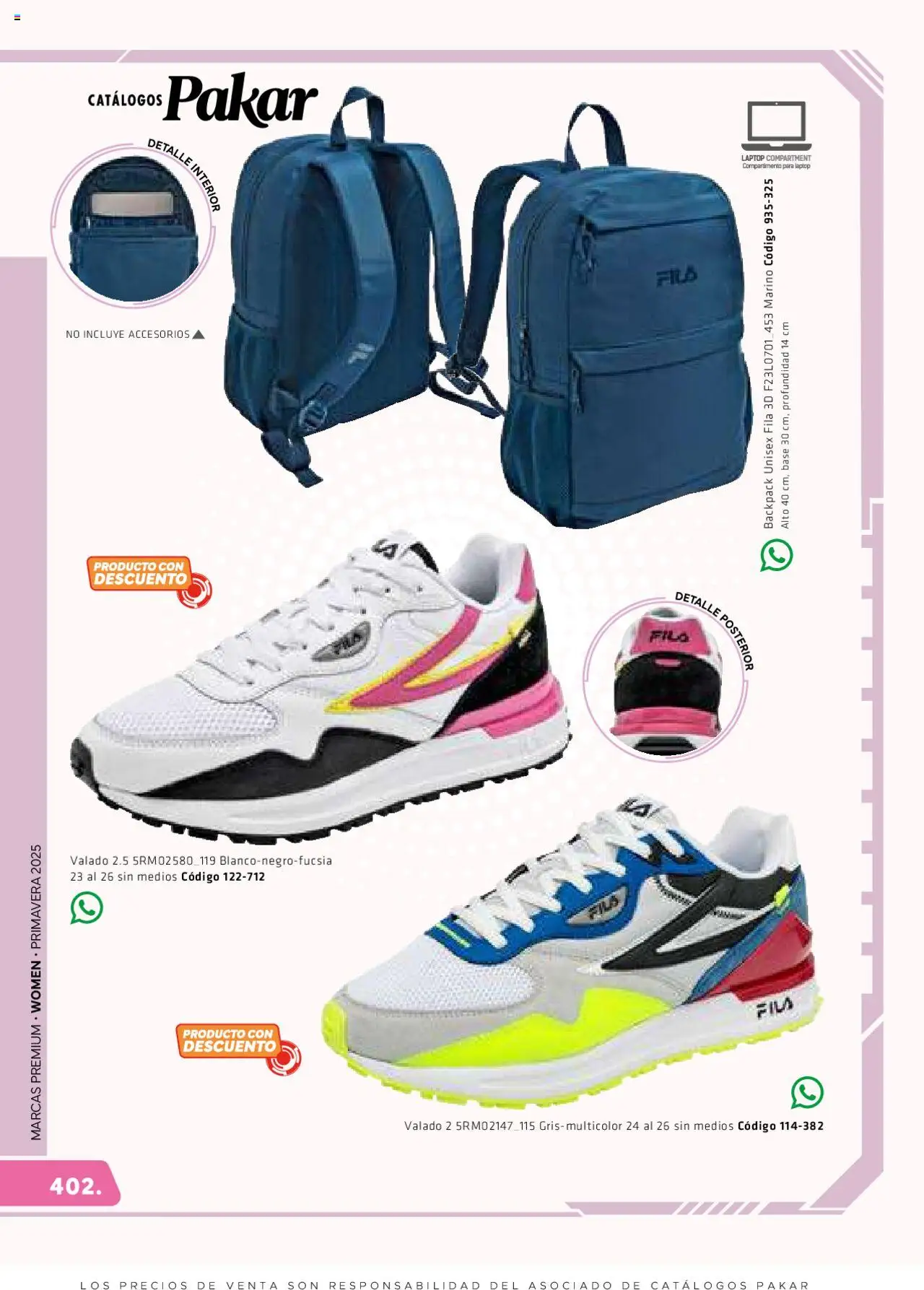 Nuevas ofertas de SC Pakar válidas en toda la República Mexicana desde el 06.03.2025. ¡Encuentra las mejores ofertas en SC Pakar catálogo Women! | Página: 402 | Productos: Pera