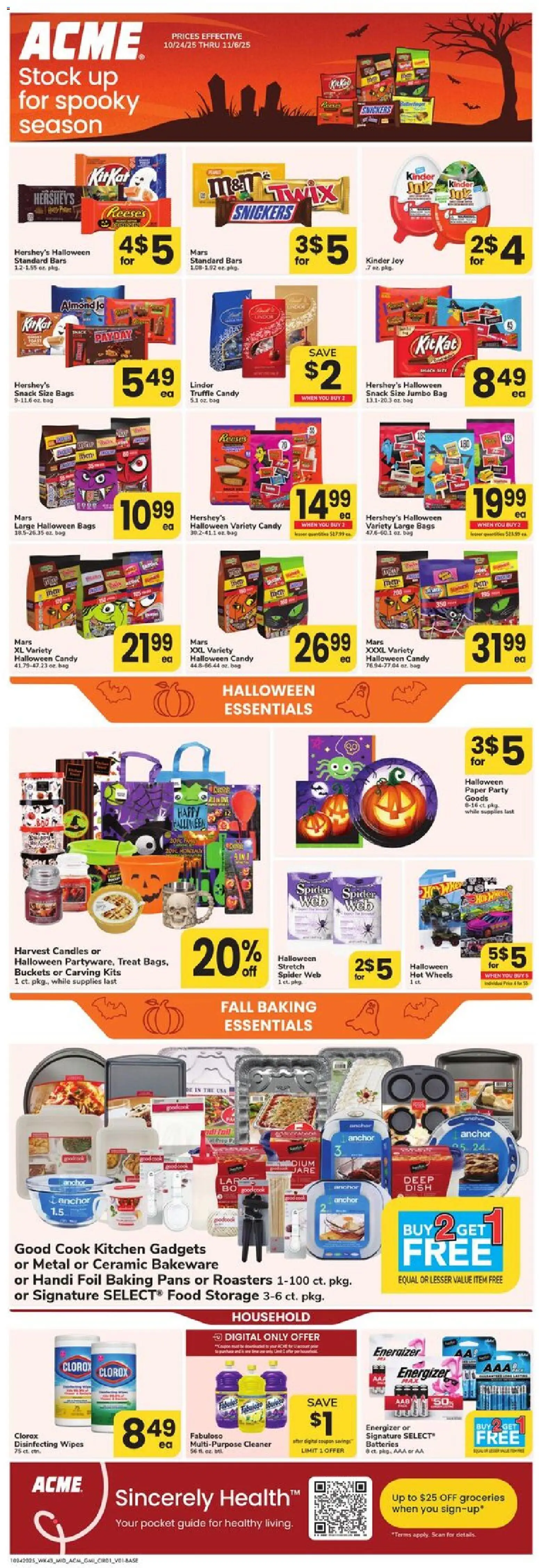 Acme Ad - valid from 24.10.2025 | Page: 1 | Products: Anchor, Bag