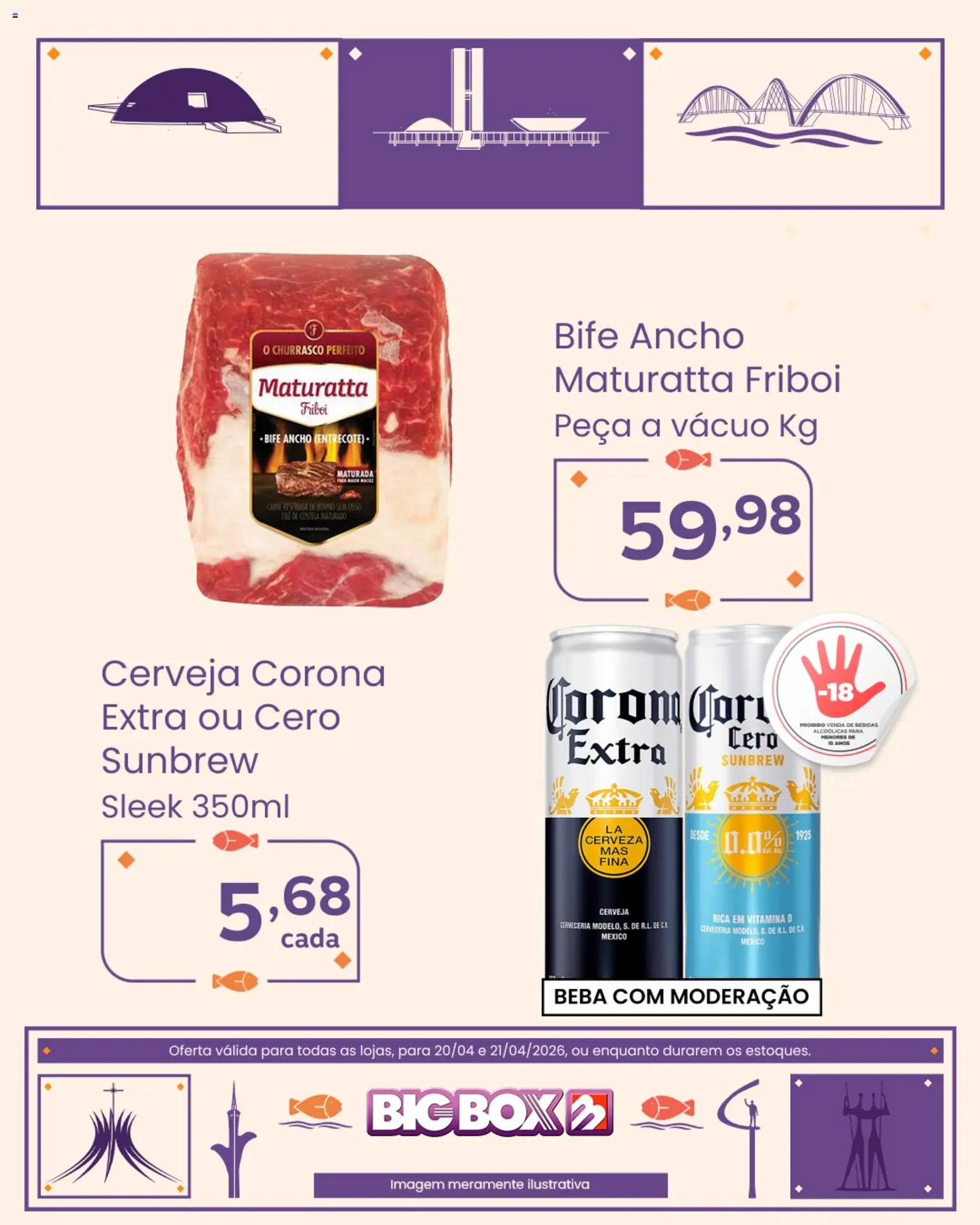 Big Box Folheto - válido de 20.04.2026 | Página: 3 | Produtos: Cerveja, Carne, Vitamina d