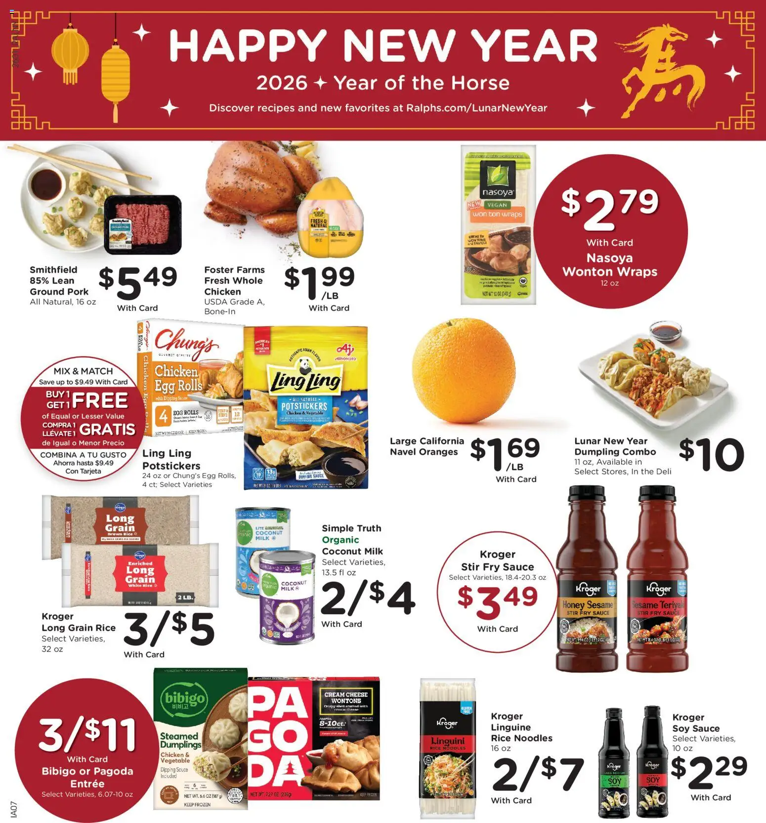 Ralphs Weekly Ad - valid from 04.02.2026 | Page: 12 | Products: Cheese, Pork, Rice, Cream