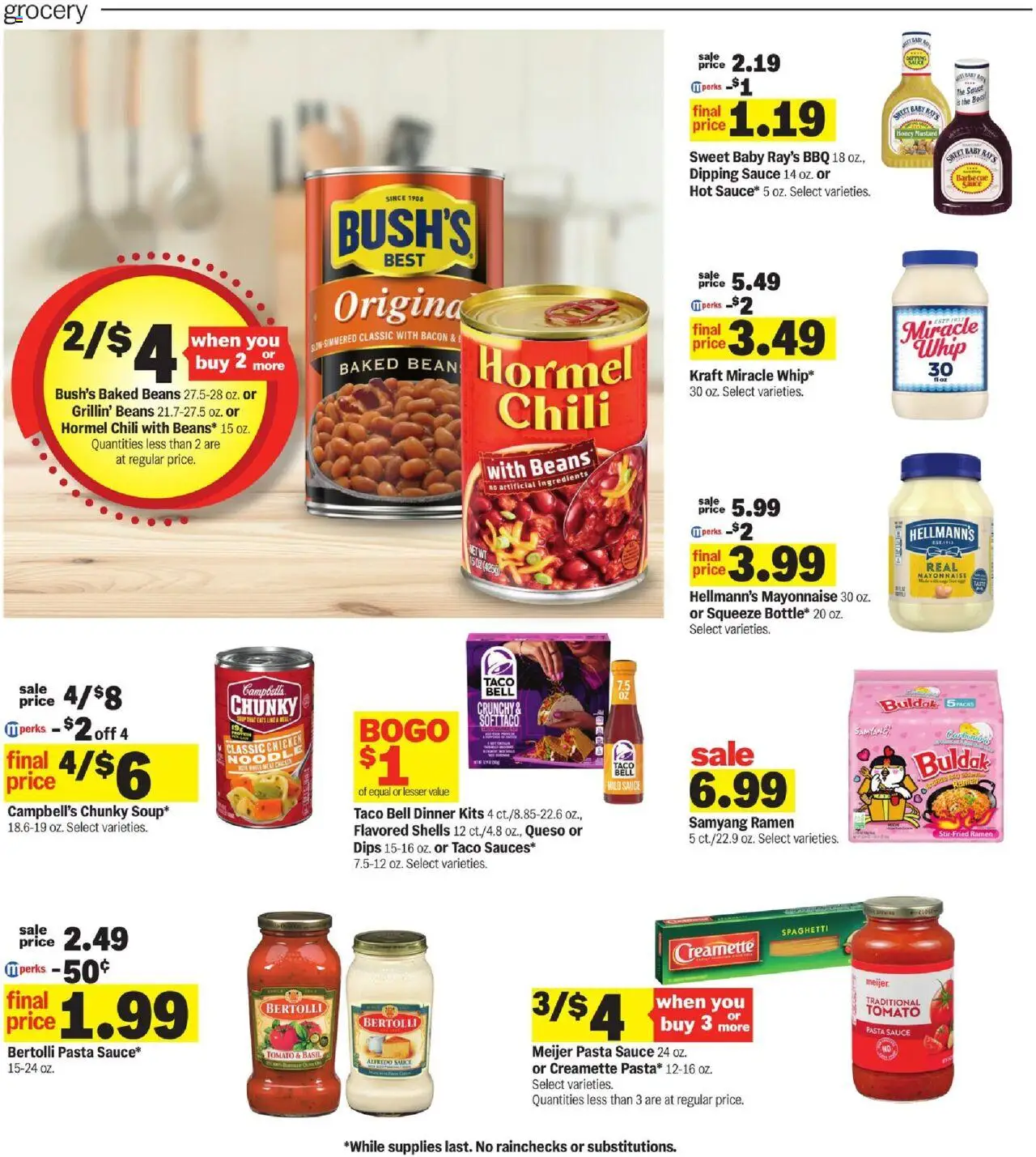 Meijer Weekly Ad - valid from 17.08.2025 | Page: 26 | Products: Pasta, Mayonnaise, Sauce