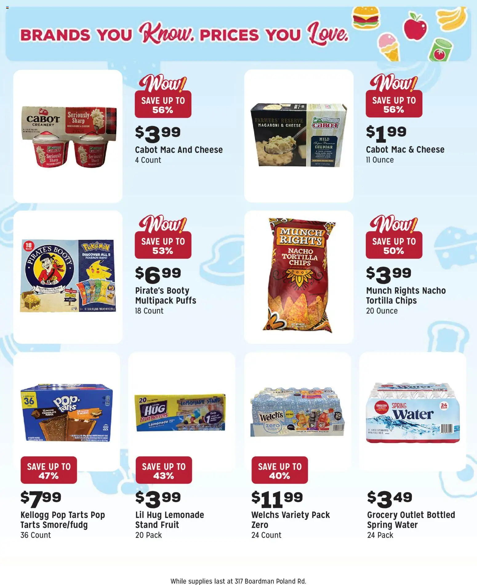 Grocery Outlet Weekly Ad - OH - valid from 29.10.2025 | Page: 8 | Products: Cheese, Chips, Water, Sugar