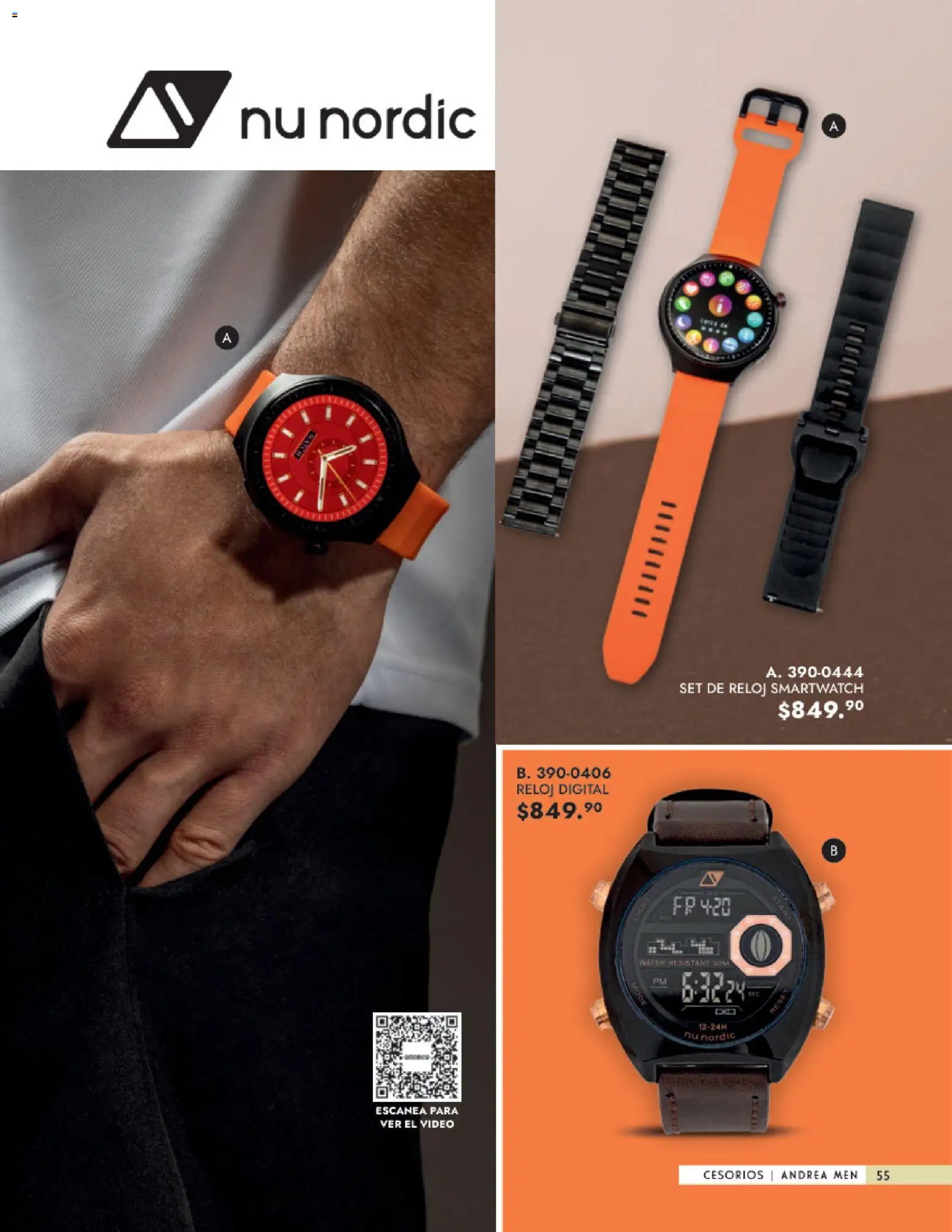 Nuevas ofertas de Andrea válidas en toda la República Mexicana desde el 25.01.2026. ¡Encuentra las mejores ofertas en Andrea catálogo Primavera! | Página: 55 | Productos: Reloj, Video