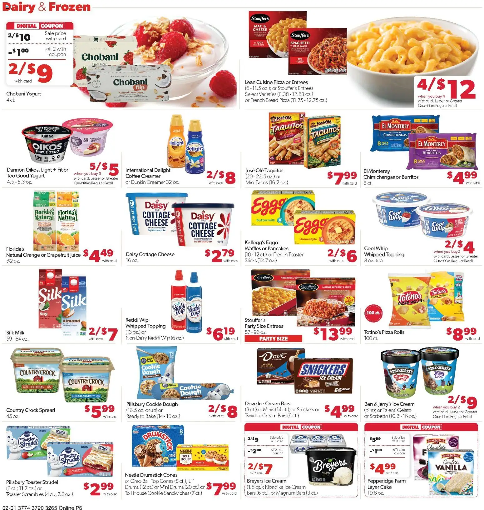 Family Fare Weekly Ad - NE - valid from 01.02.2026 | Page: 11 | Products: Yogurt, Chocolate, Ice cream, Chocolate Chip