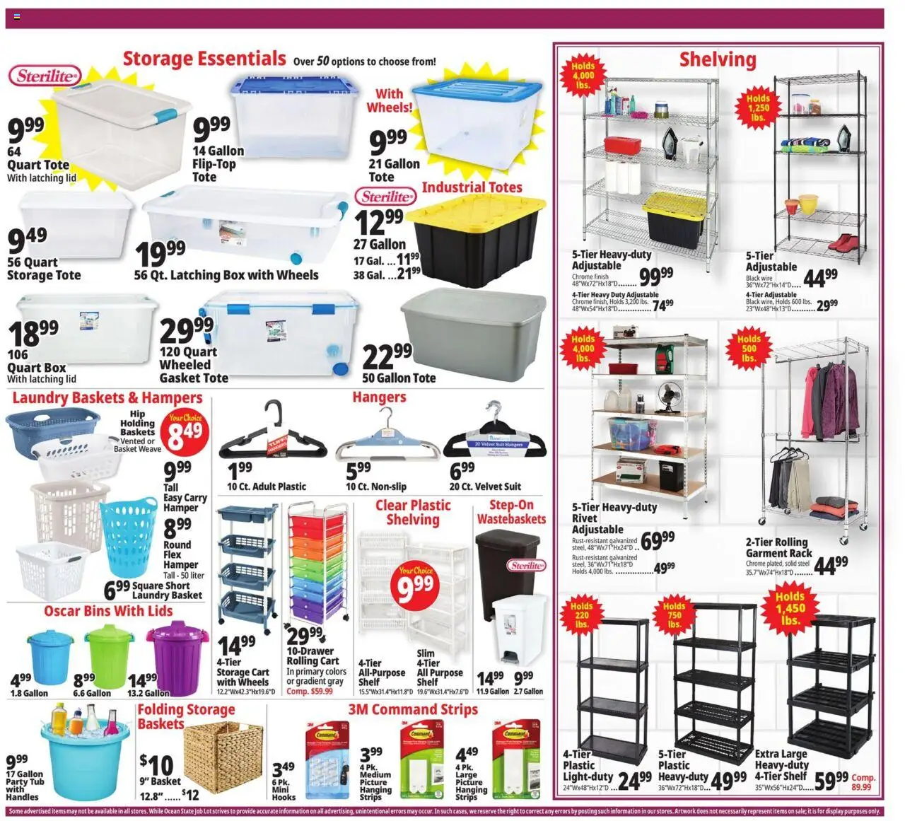 Ocean State Job Lot Weekly Ad - valid from 11.09.2025 | Page: 11 | Products: Box, Basket, Rivet, Suit