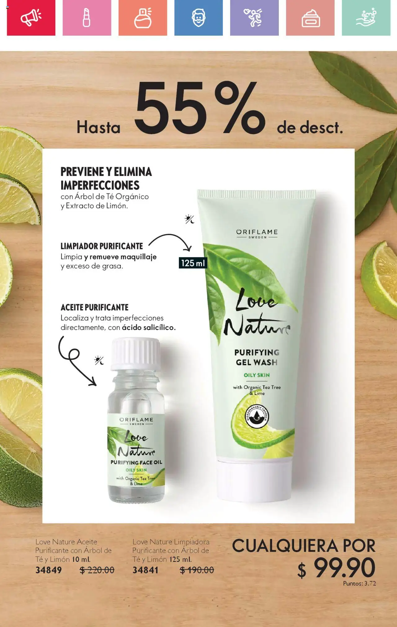 Nuevas ofertas de Oriflame válidas en toda la República Mexicana desde el 02.08.2025. ¡Encuentra las mejores ofertas en Oriflame - Campaña 11 2025! | Página: 19 | Productos: Limón, Limpiador, Té, Maquillaje