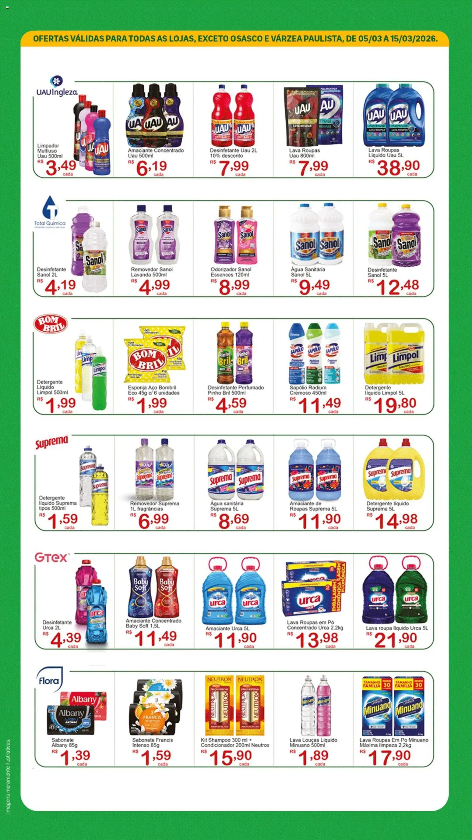 GIGA Atacado Folheto - válido de 05.03.2026 | Página: 5 | Produtos: Shampoo, Pó, Amaciante, Água sanitária