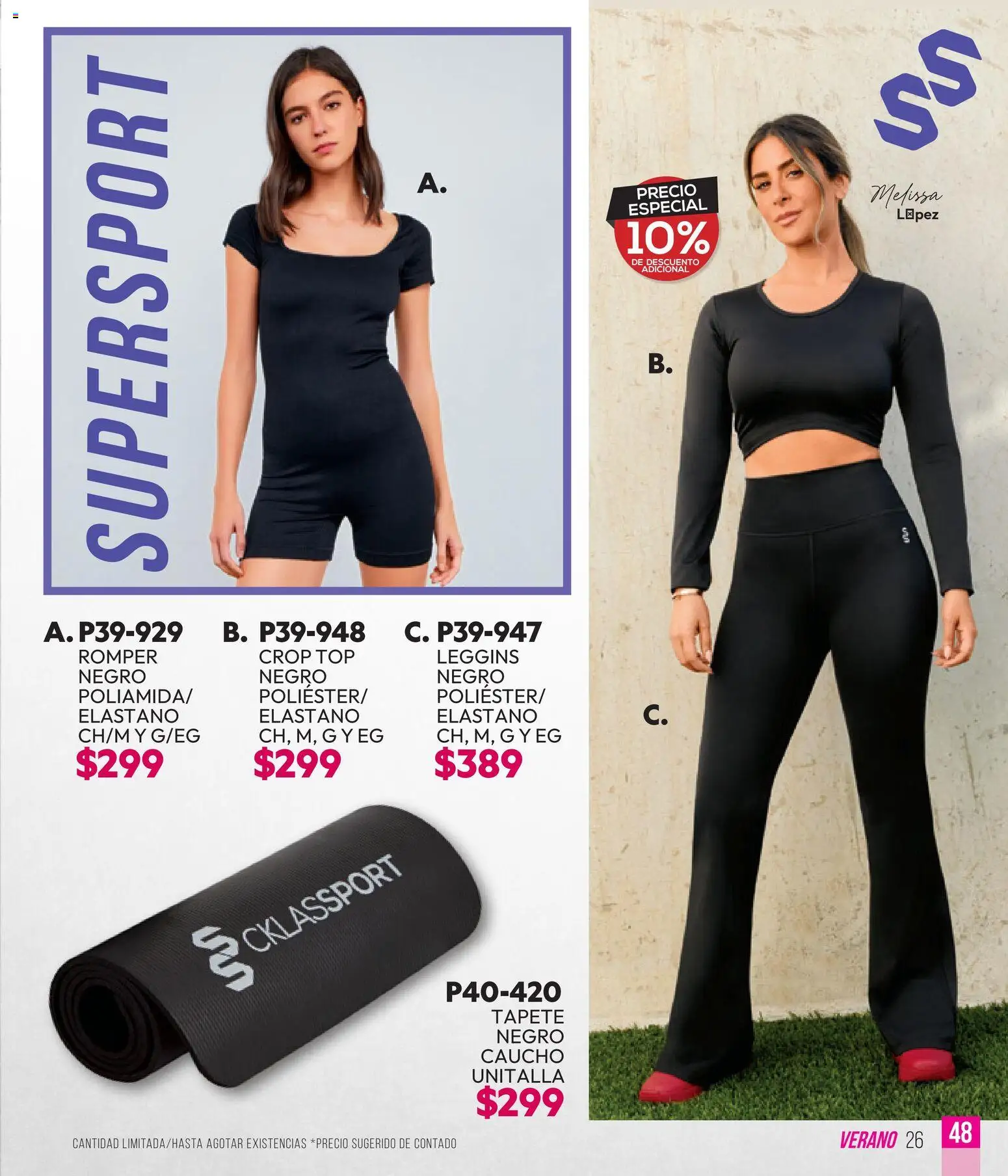 Nuevas ofertas de Cklass válidas en toda la República Mexicana desde el 28.04.2026. ¡Encuentra las mejores ofertas en Cklass catálogo Sportweek! | Página: 49 | Productos: Top, Tapete