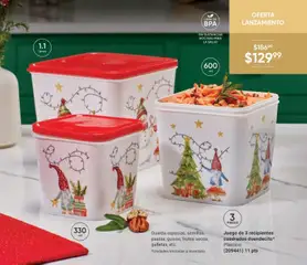 Vista previa de Juego de 3 recipientes cuadrados duendecito*, Guarda especias, semillas, pastas, guisos, frutos secos, galletas, etc. Plástico., nuevo folleto de la tienda, válido en México a partir del 07.11.2025 | Página: 25