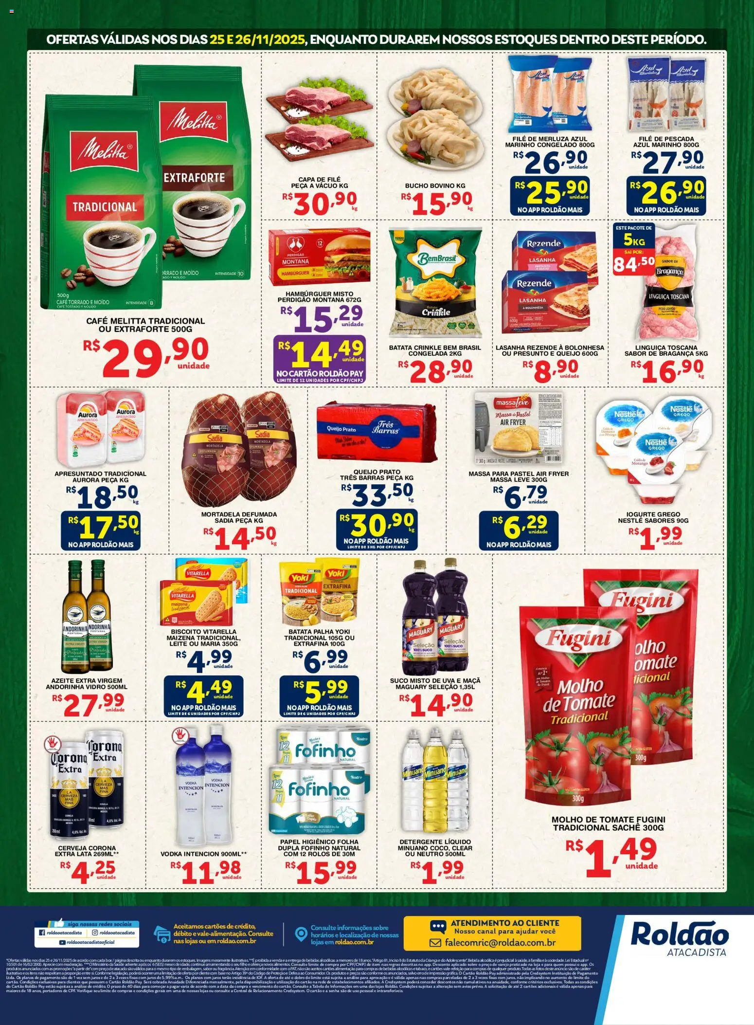 Roldão Folheto - válido de 25.11.2025 | Página: 2 | Produtos: Café, Lasanha, Batata, Papel higiênico