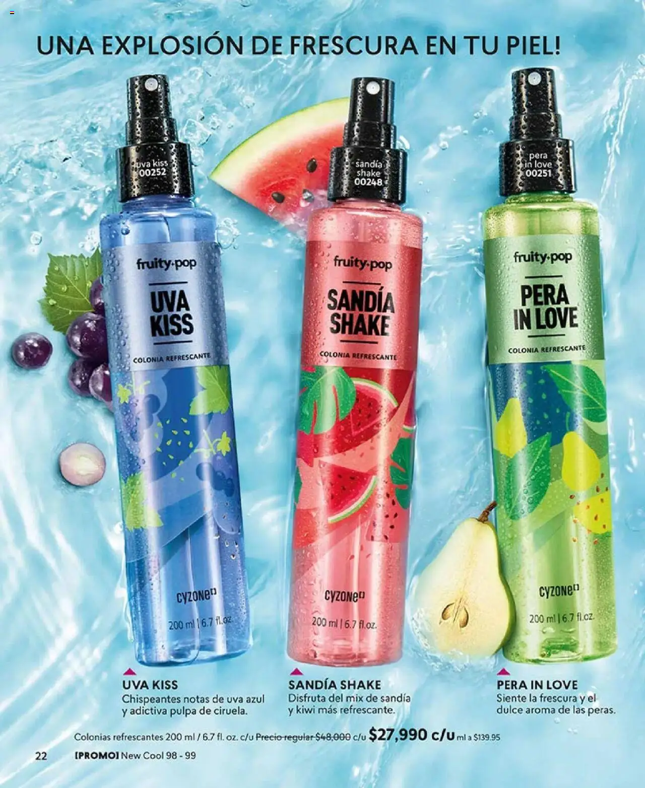 CyZone revista - valida desde el 05.05.2025 | Página: 22 | Productos: Kiwi, Tobillera, Uva, Pera