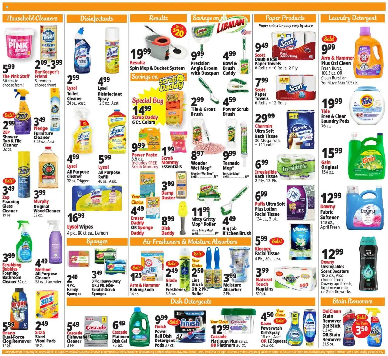 Ocean State Job Lot Weekly Ad - valid from 21.08.2025 | Page: 14 | Products: Eraser, Bath, Shower, Freezer