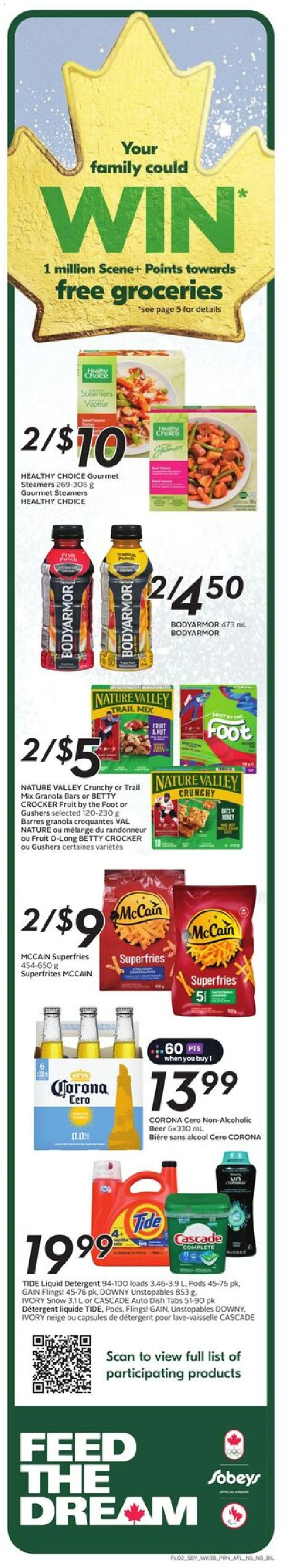 Sobeys flyer valid from 15.01.2026 | Page: 3 | Products: Detergent, Beer