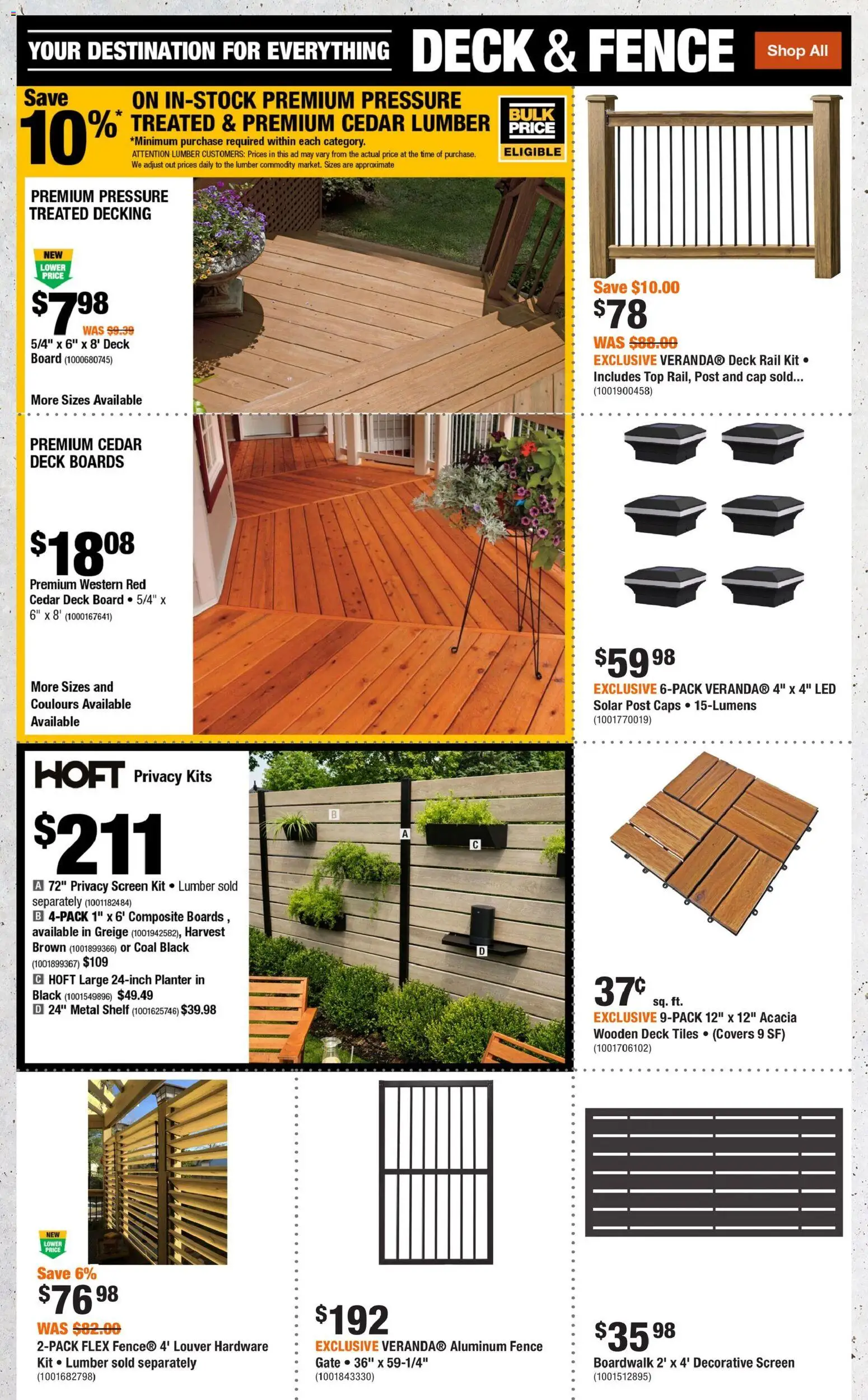 Home Depot flyer valid from 16.04.2026 | Page: 8 | Products: Cap, Shelf