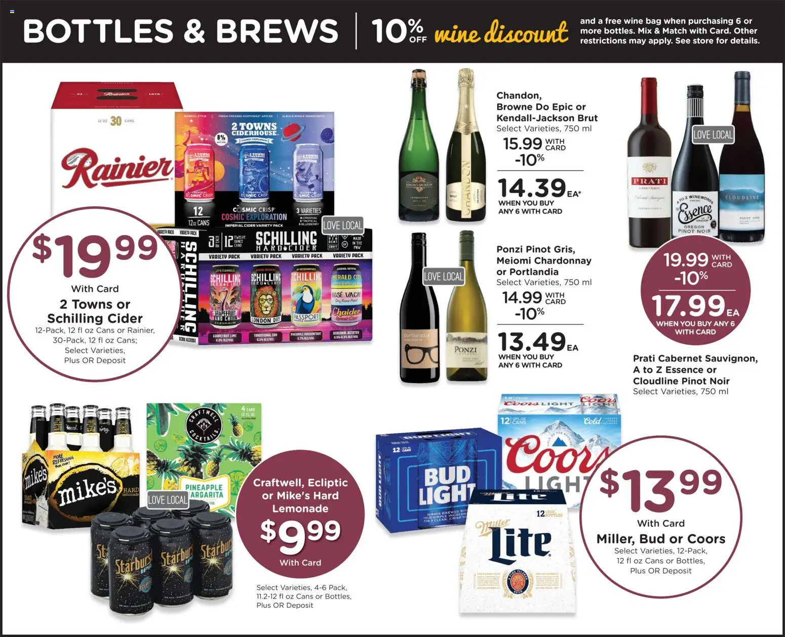 QFC Weekly Ad - OR - valid from 26.12.2025 | Page: 10 | Products: Wine, Pineapple, Grapefruit, Lime
