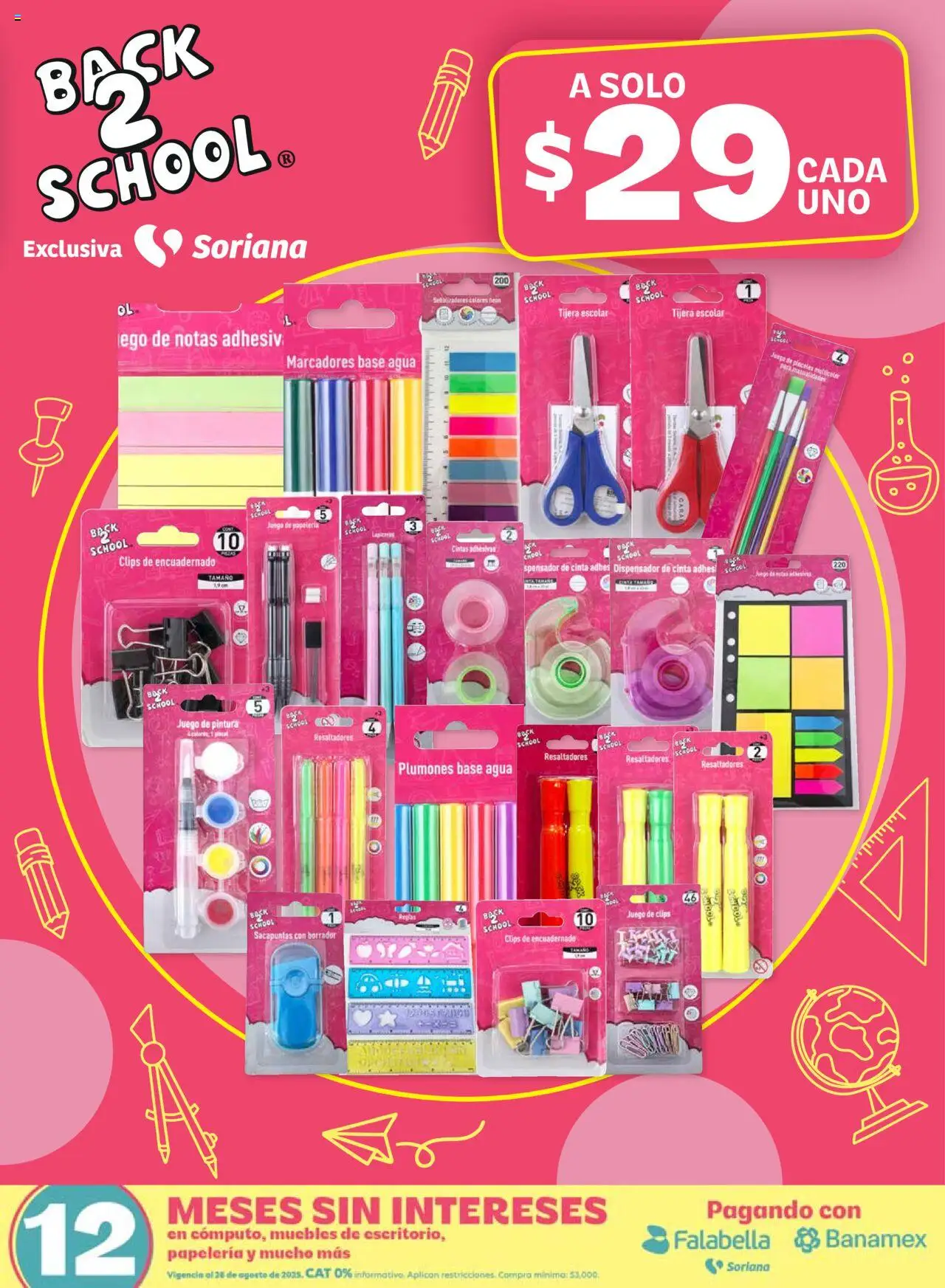 Nuevas ofertas de Soriana válidas en toda la República Mexicana desde el 14.08.2025. ¡Encuentra las mejores ofertas en Soriana - Regresa a clases bien listo Súper Nacional! | Página: 20 | Productos: Tijera, Agua, Juego, Pintura