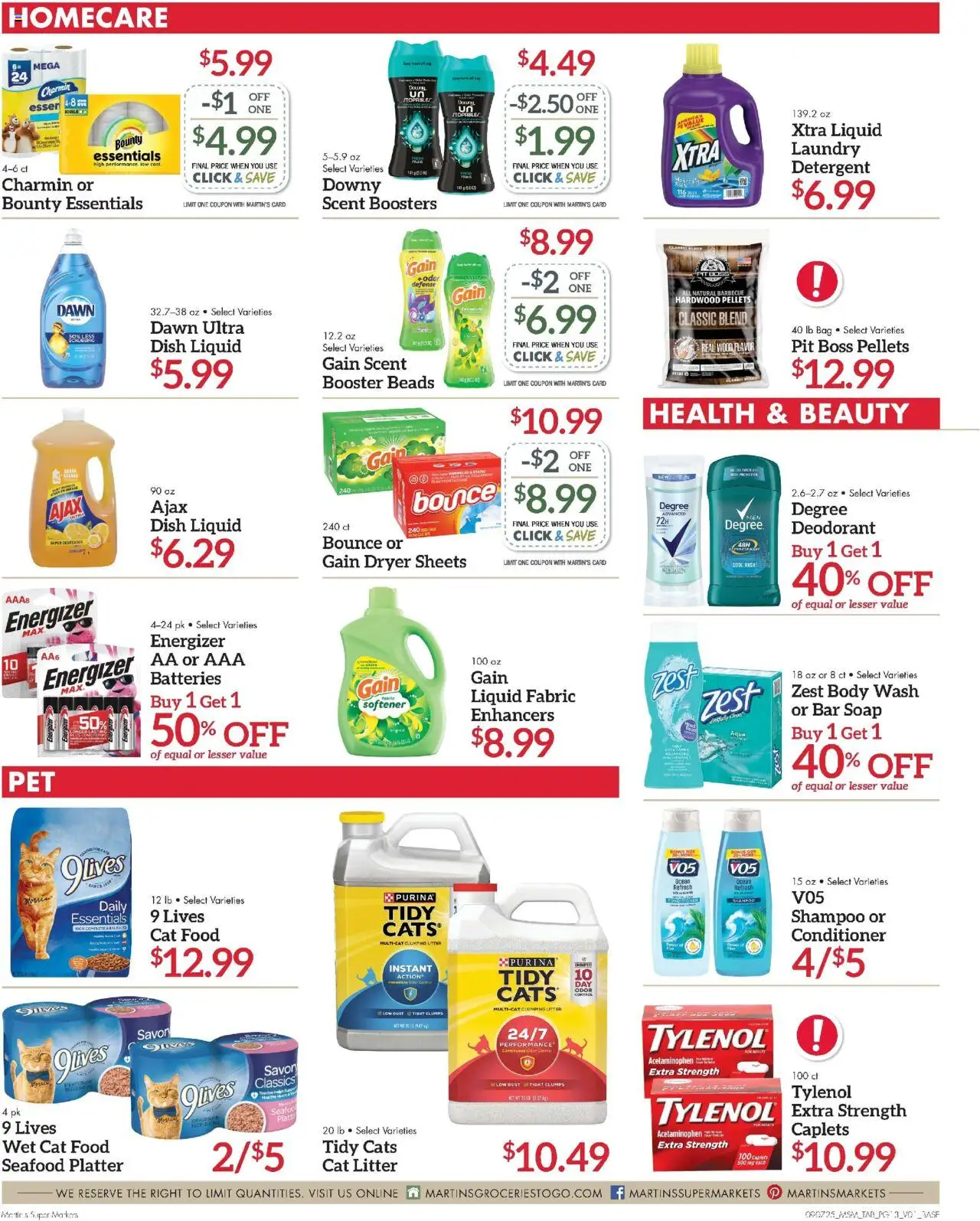 Martin’s Ad - valid from 07.09.2025 | Page: 13 | Products: Cat Food, Conditioner, Soap, Detergent