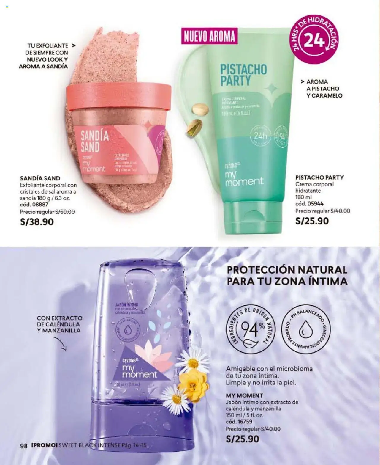 Catálogo CyZone válido desde 24.10.2025 | Página: 110 | Productos: Exfoliante, Jabón, Crema