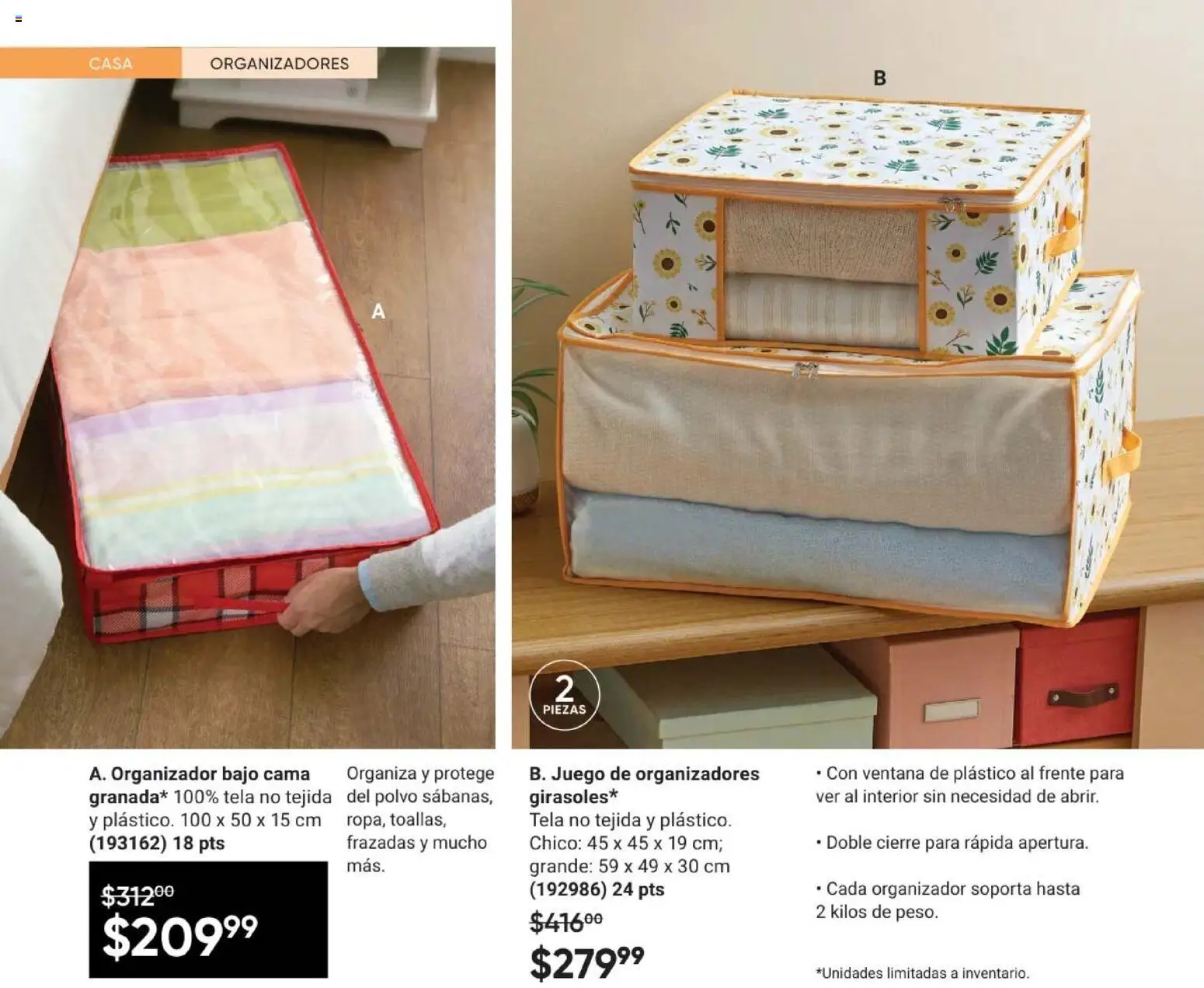 Nuevas ofertas de AVON válidas en toda la República Mexicana desde el 08.05.2026. ¡Encuentra las mejores ofertas en AVON Casa & Estilo 8 2026! | Página: 48 | Productos: Juego, Organizador, Cama, Polvo