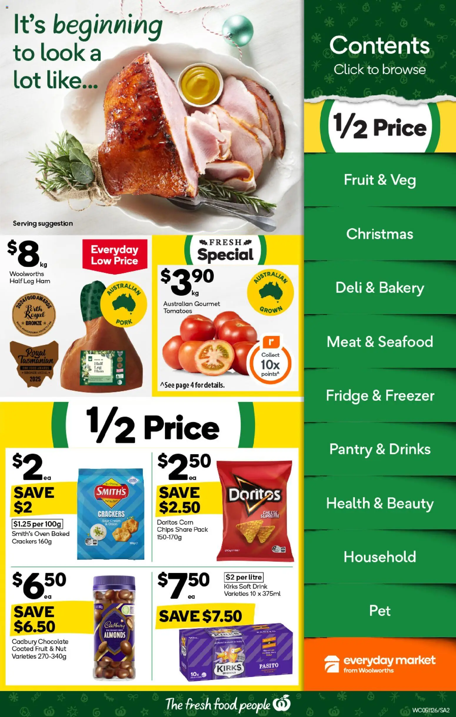 Woolworths catalogue - valid from 05.11.2025 | Page: 2 | Products: Household, Crackers, Chips, Seafood