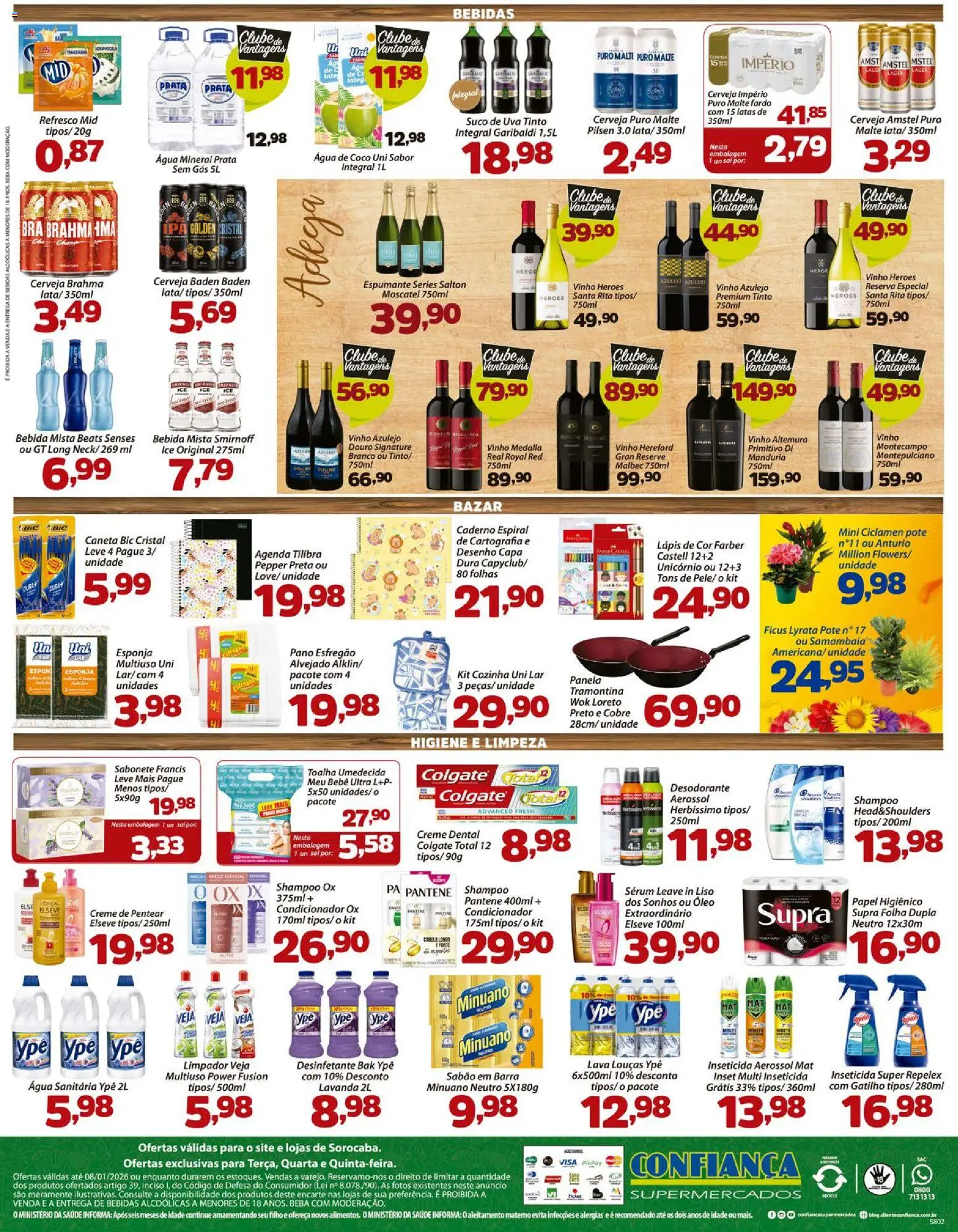 Confiança Folheto - válido de 06.01.2026 | Página: 4 | Produtos: Esponja, Desodorante, Bebida, Esfregão