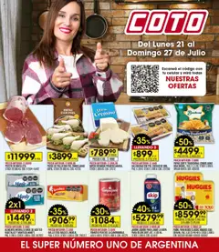 Vista previa Coto ofertas válido desde el 21.07.2025