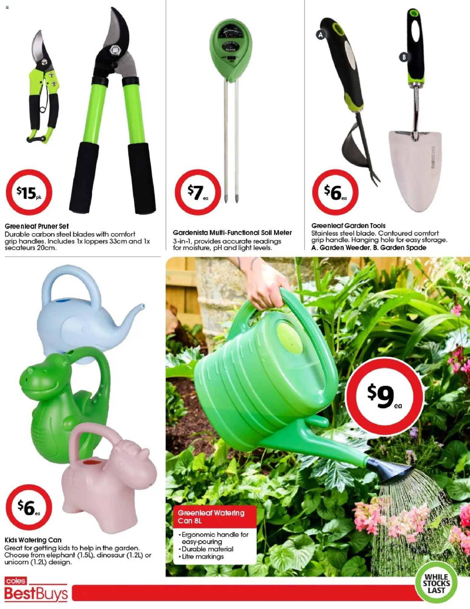 Coles catalogue - valid from 02.01.2026 | Page: 3 | Products: Ergonomic, Light, Watering can, Soil