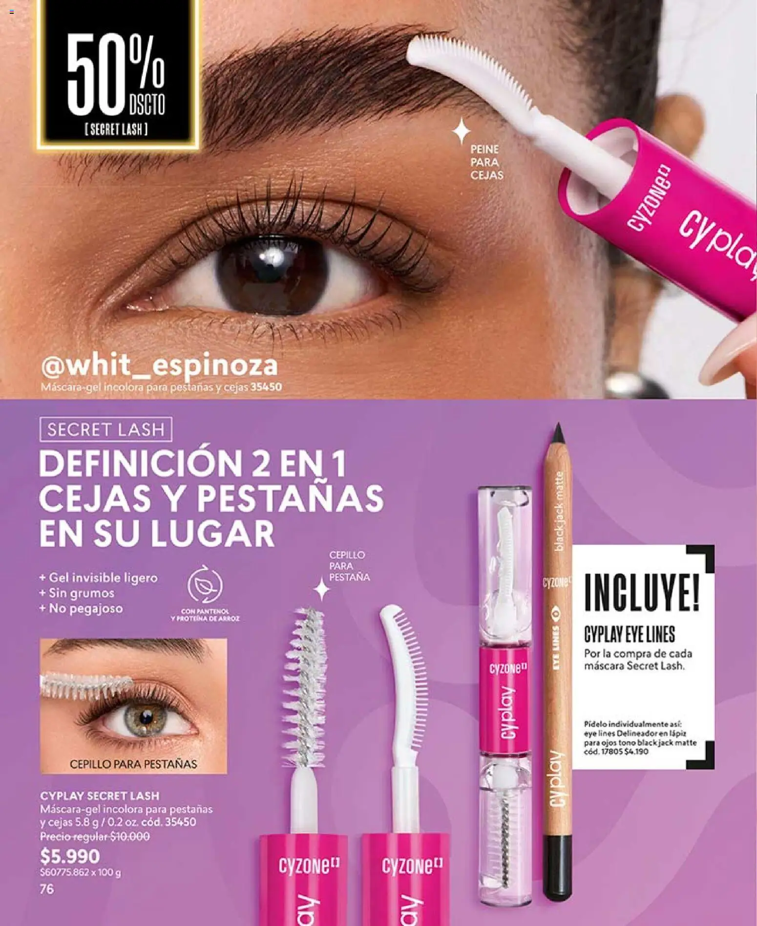 Catálogo CyZone Campaña 7 │ válido desde el 18.04.2026 | Página: 88 | Productos: Cepillo, Máscara, Delineador, Arroz