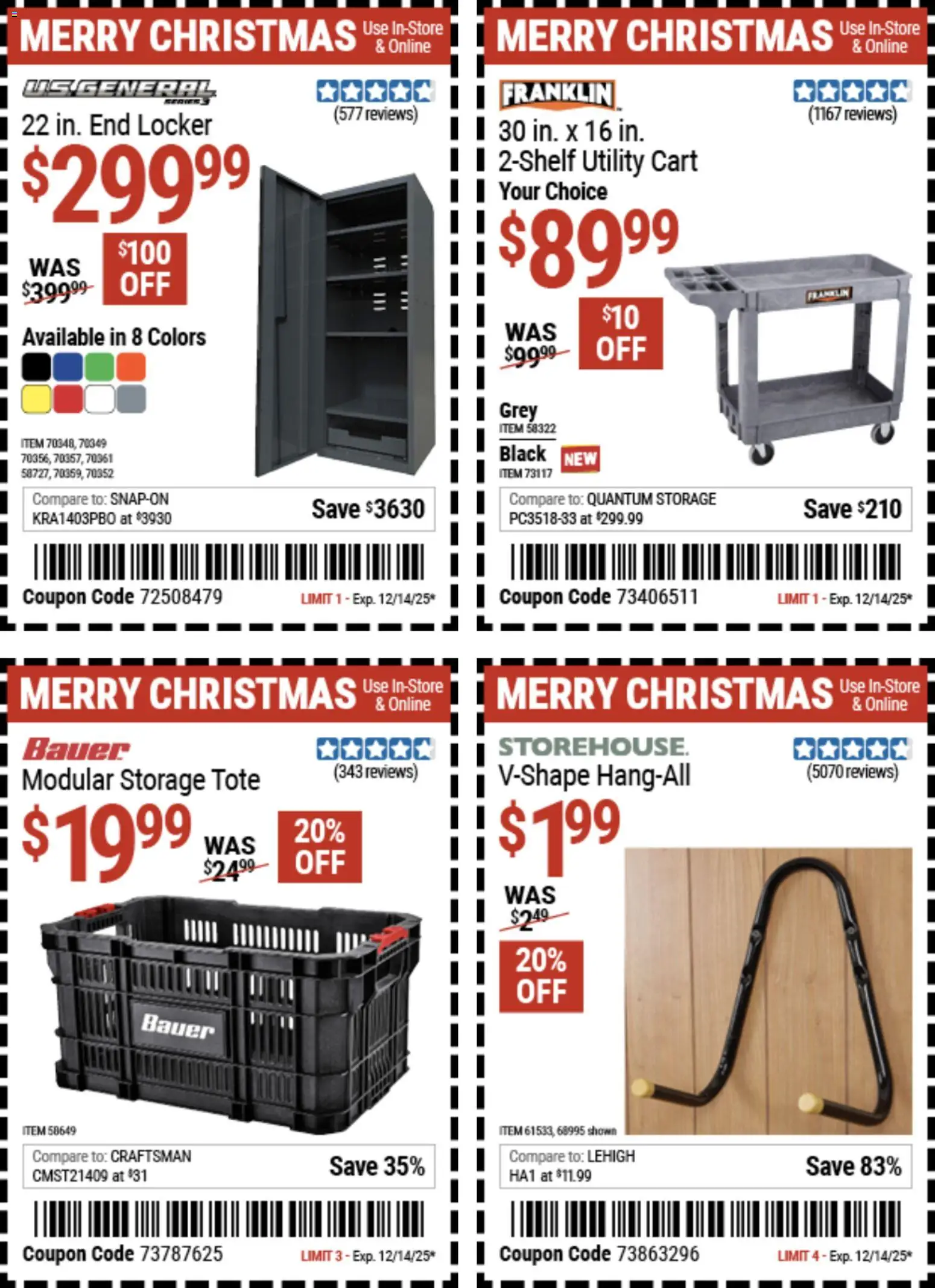 Harbor Freight Christmas Coupon Deals - valid from 02.12.2025 | Page: 17