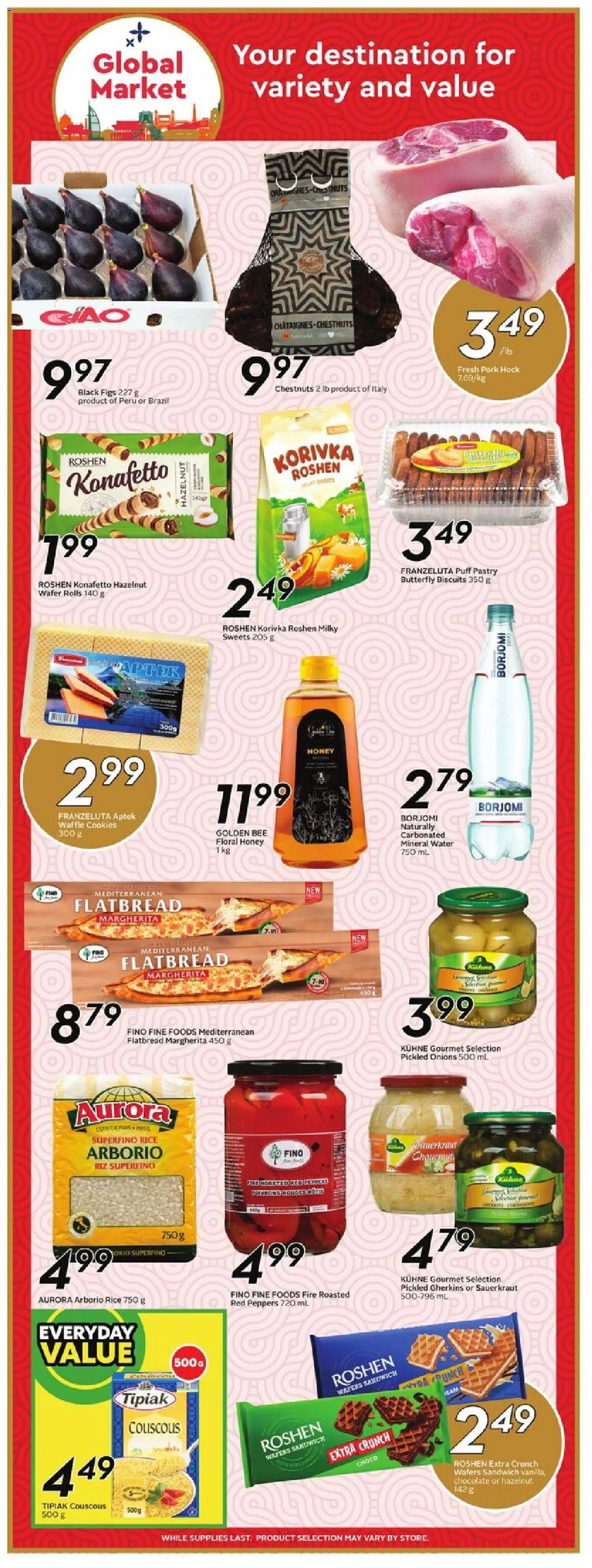 Sobeys flyer valid from 11.12.2025 | Page: 14 | Products: Rice, Cookies, Chocolate, Pork